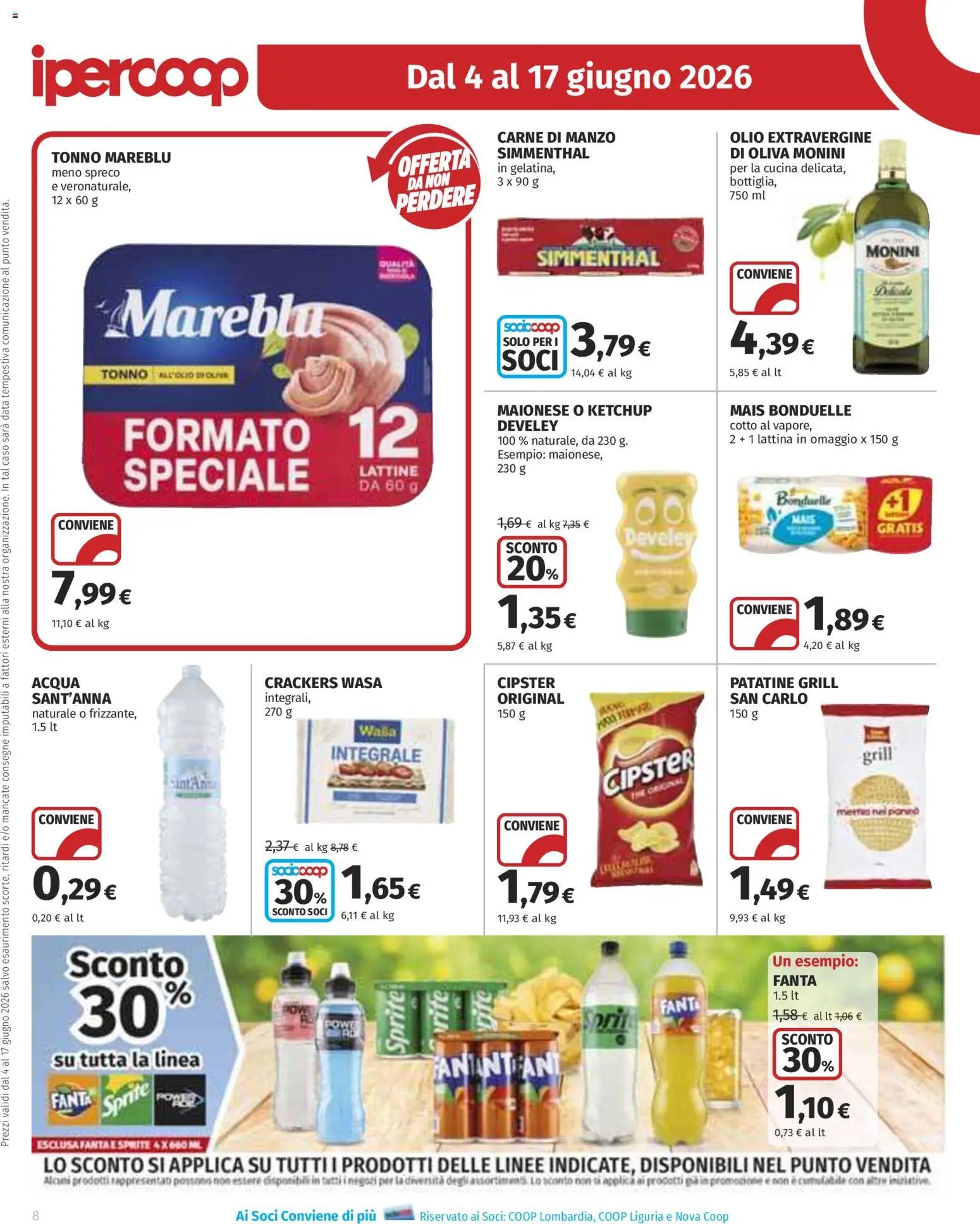 Ipercoop volantino Milano Bonola