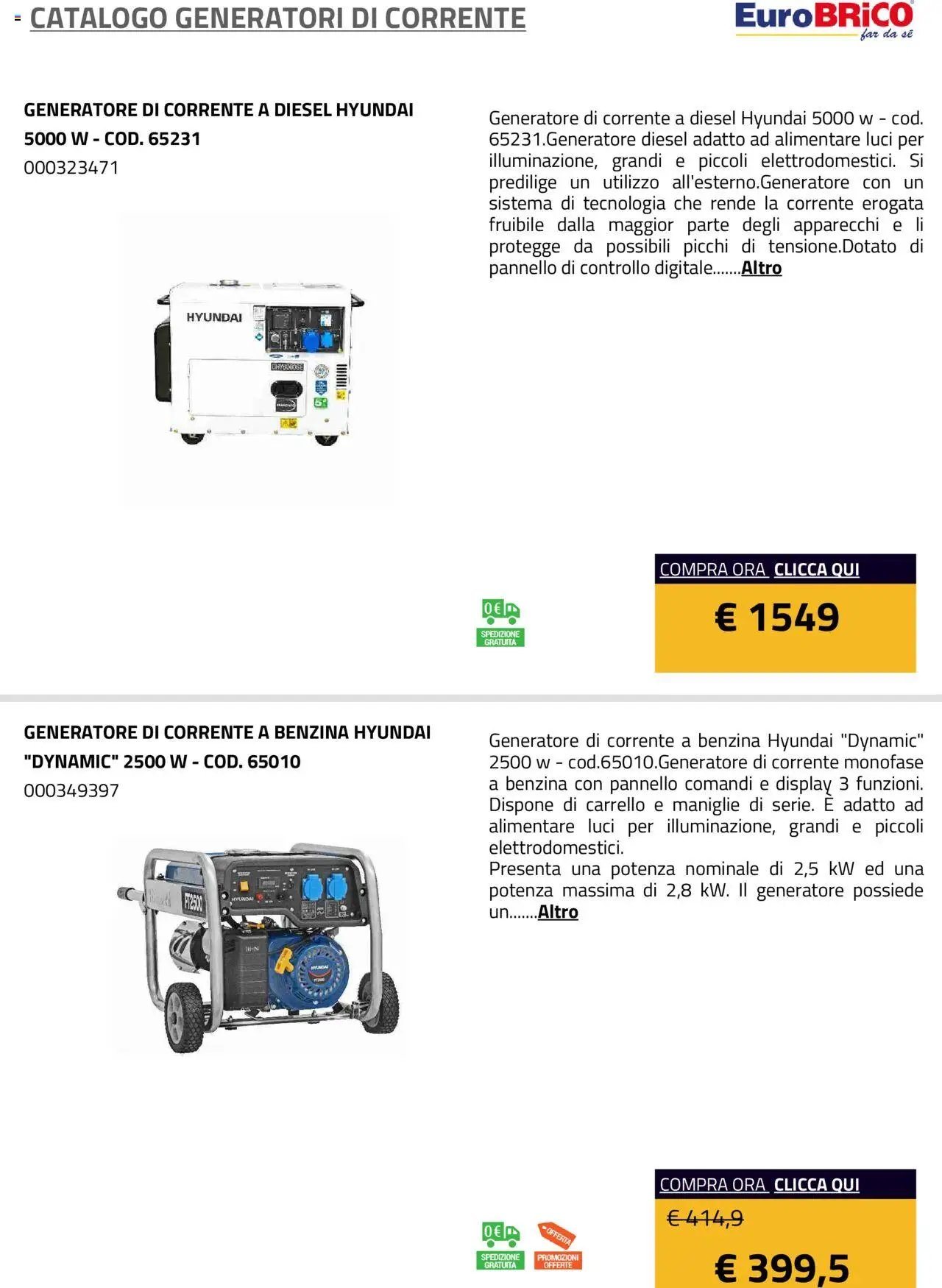 Eurobrico Generatori catalogo