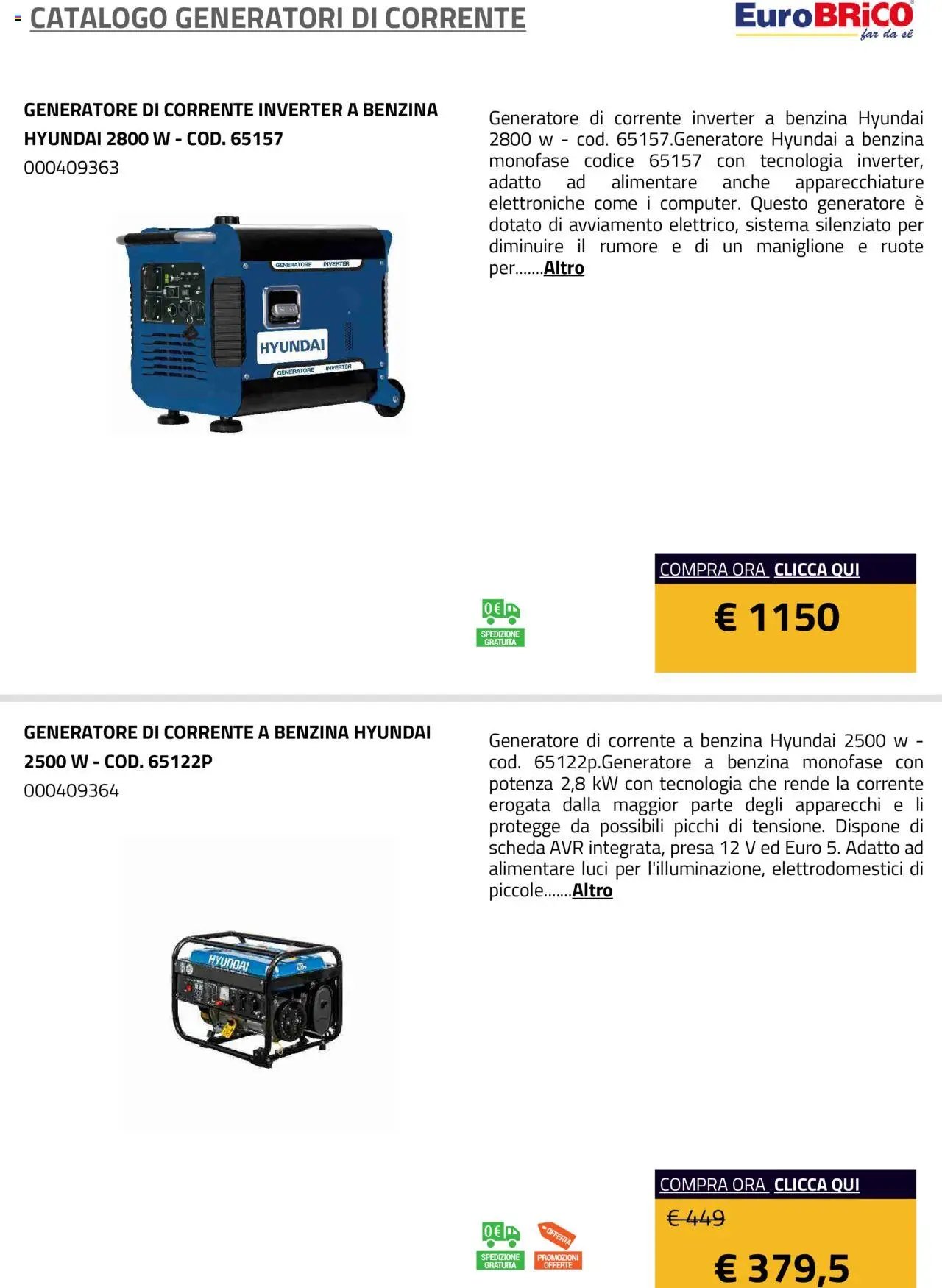 Eurobrico Generatori catalogo