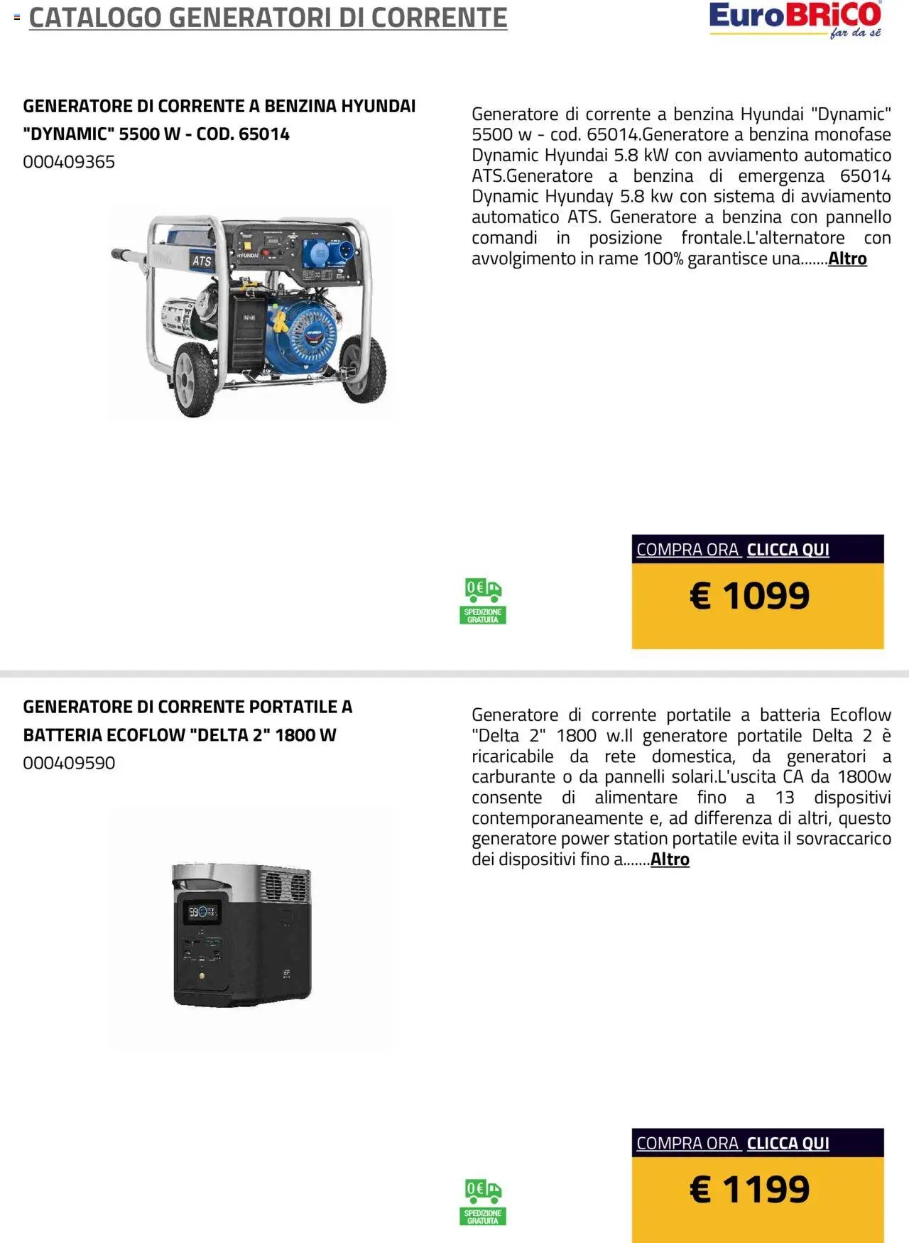 Eurobrico Generatori catalogo