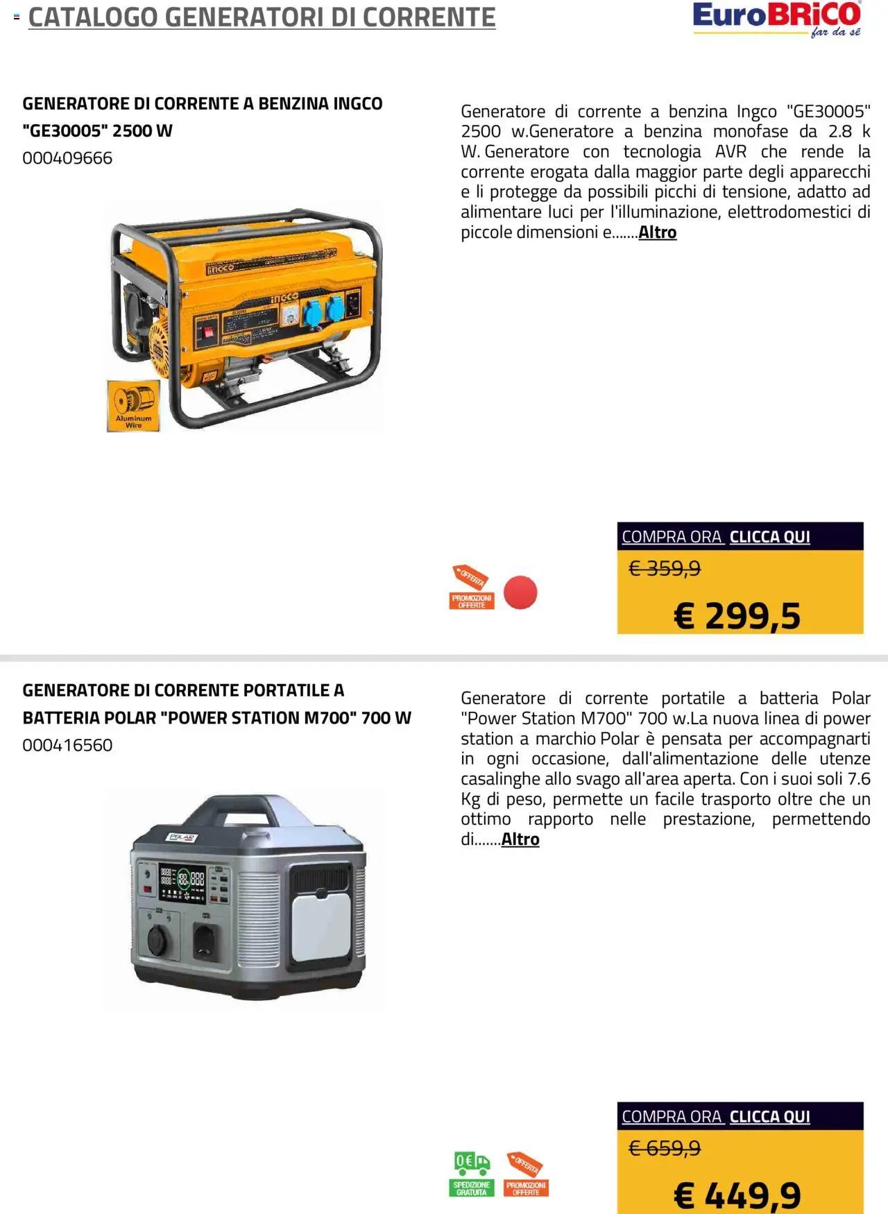 Eurobrico Generatori catalogo