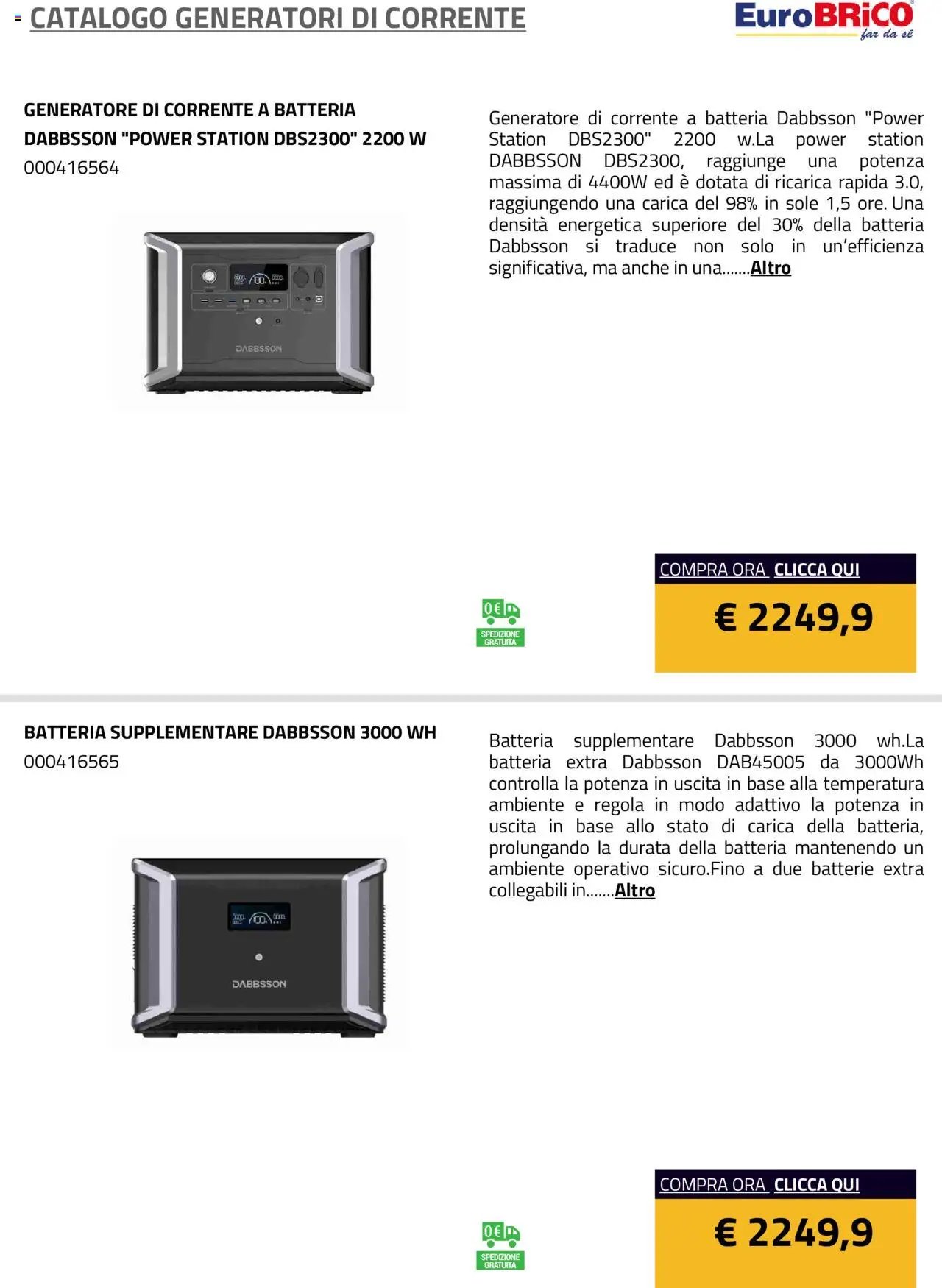 Eurobrico Generatori catalogo