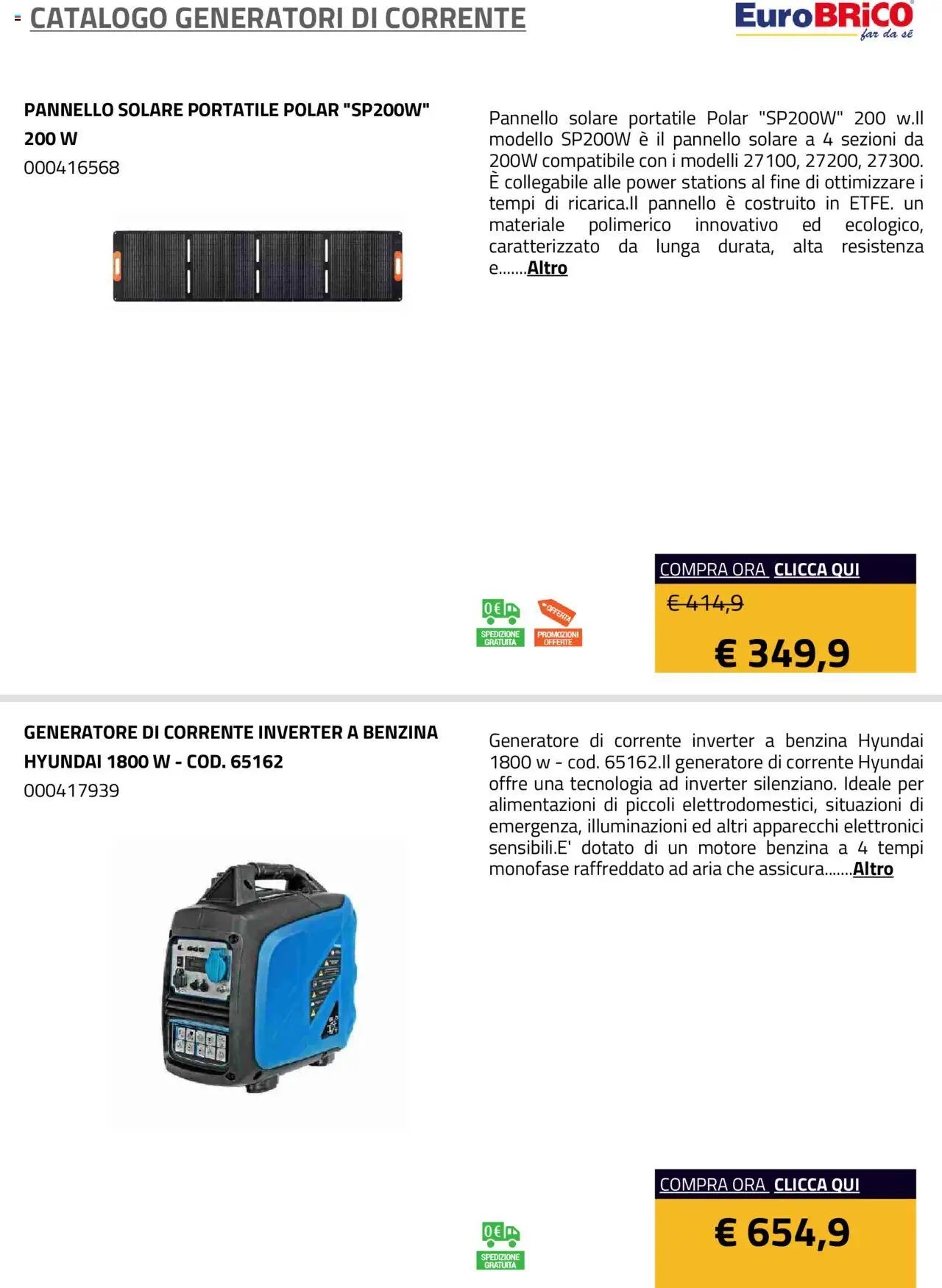 Eurobrico Generatori catalogo