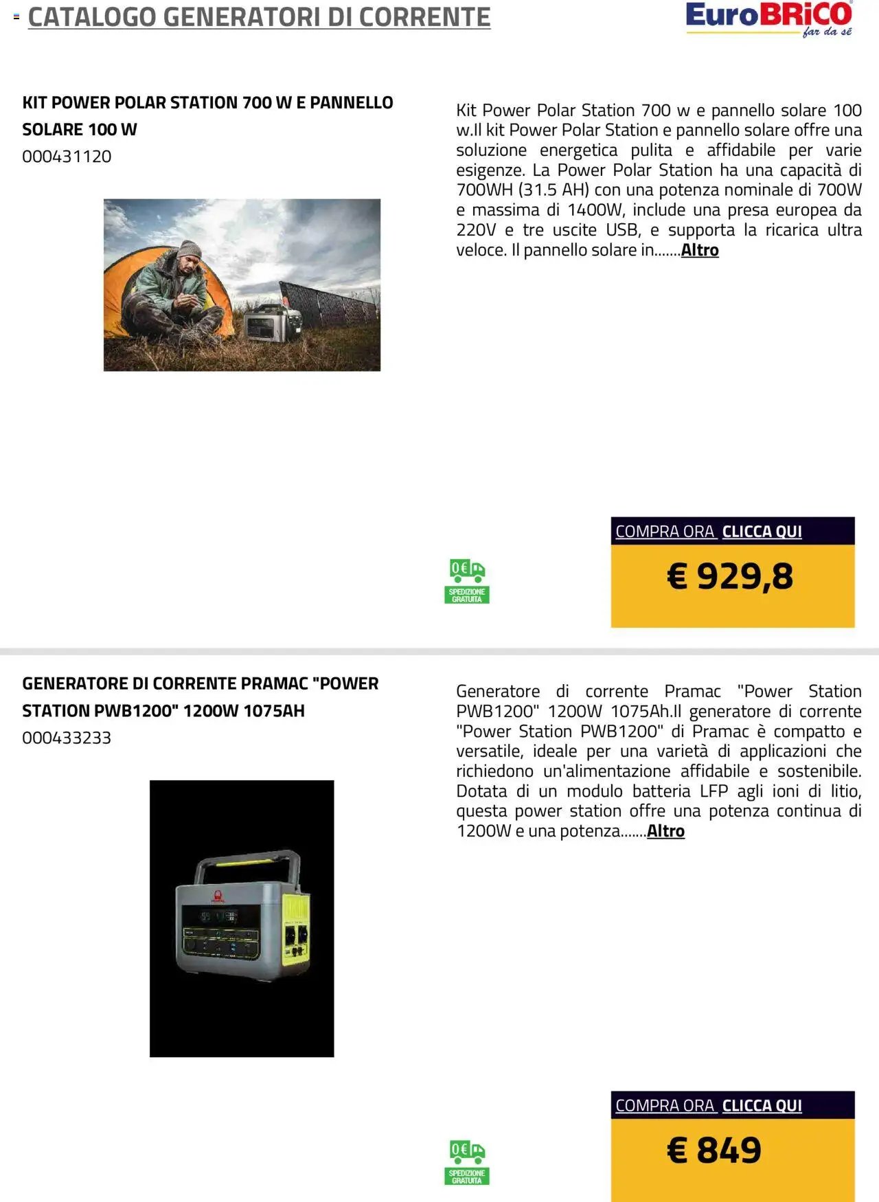 Eurobrico Generatori catalogo