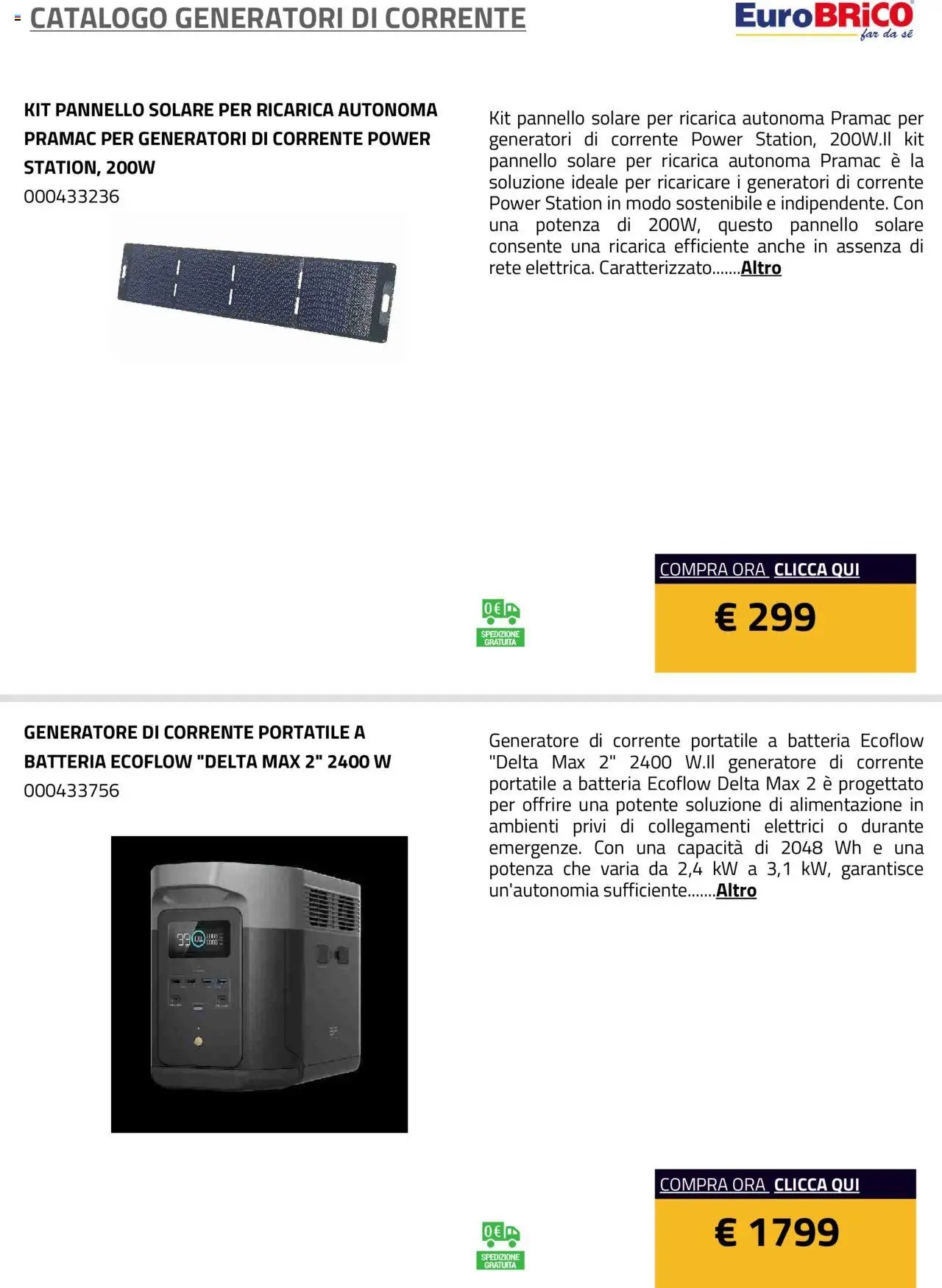 Eurobrico Generatori catalogo