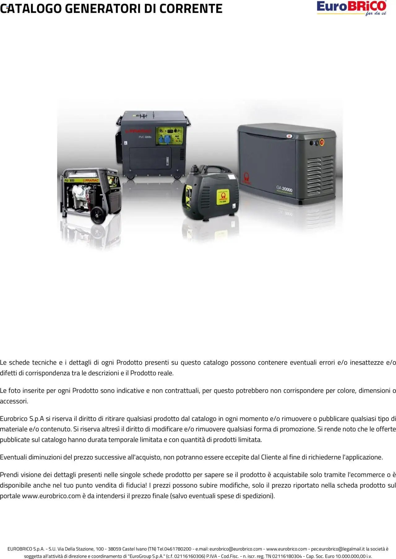 Eurobrico Generatori catalogo