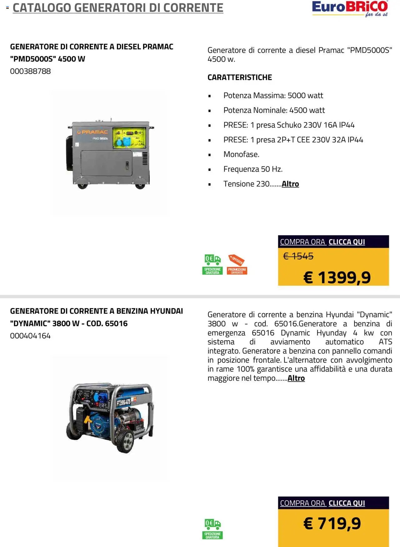 Eurobrico Generatori catalogo