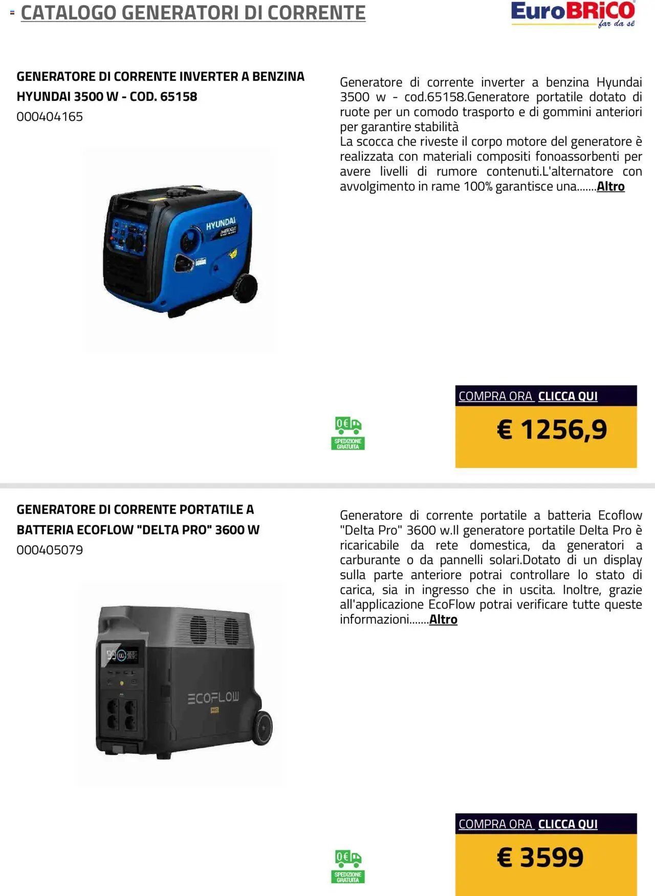 Eurobrico Generatori catalogo