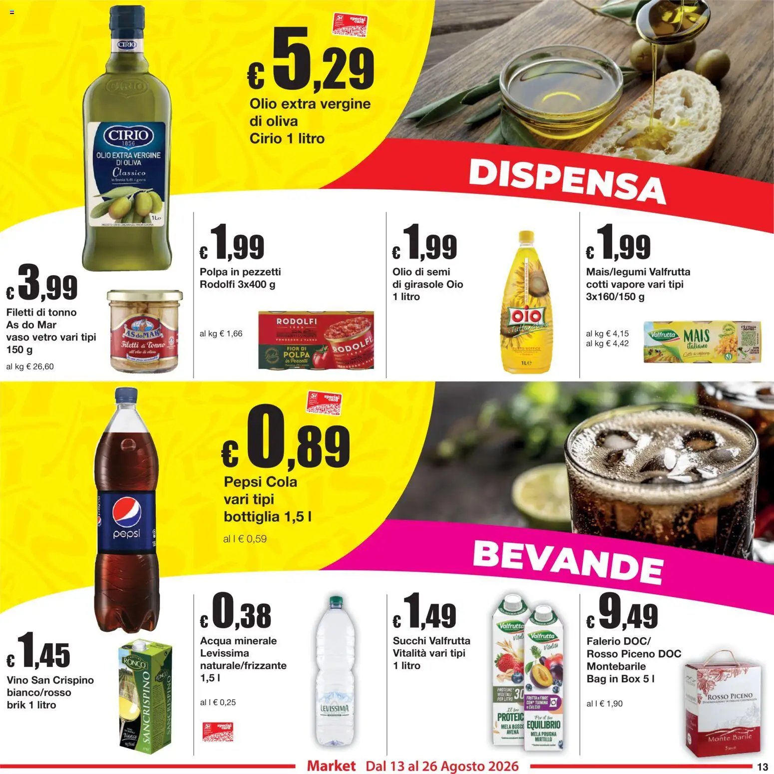 Sì con Te volantino Market