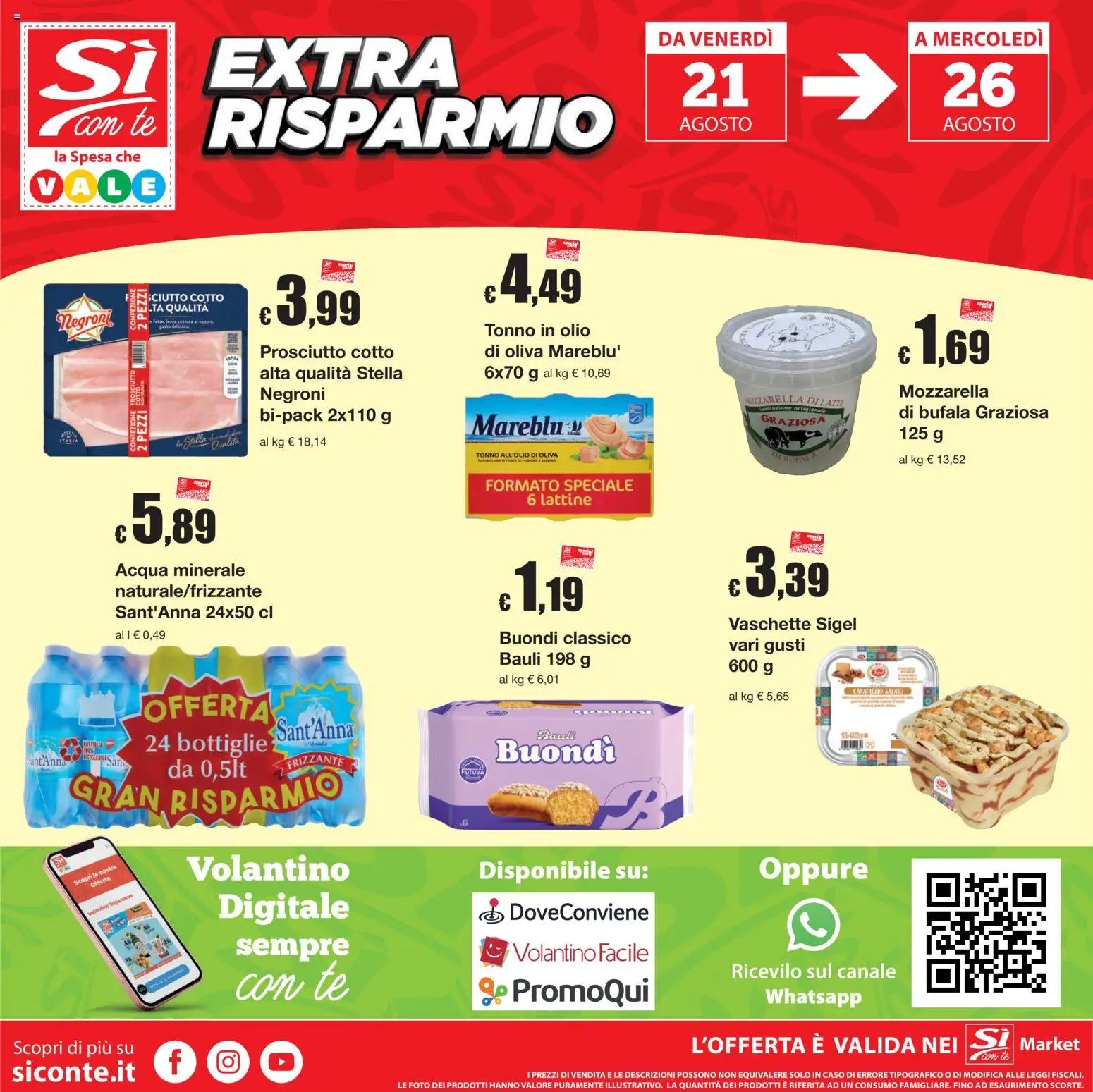 Sì con Te volantino Market