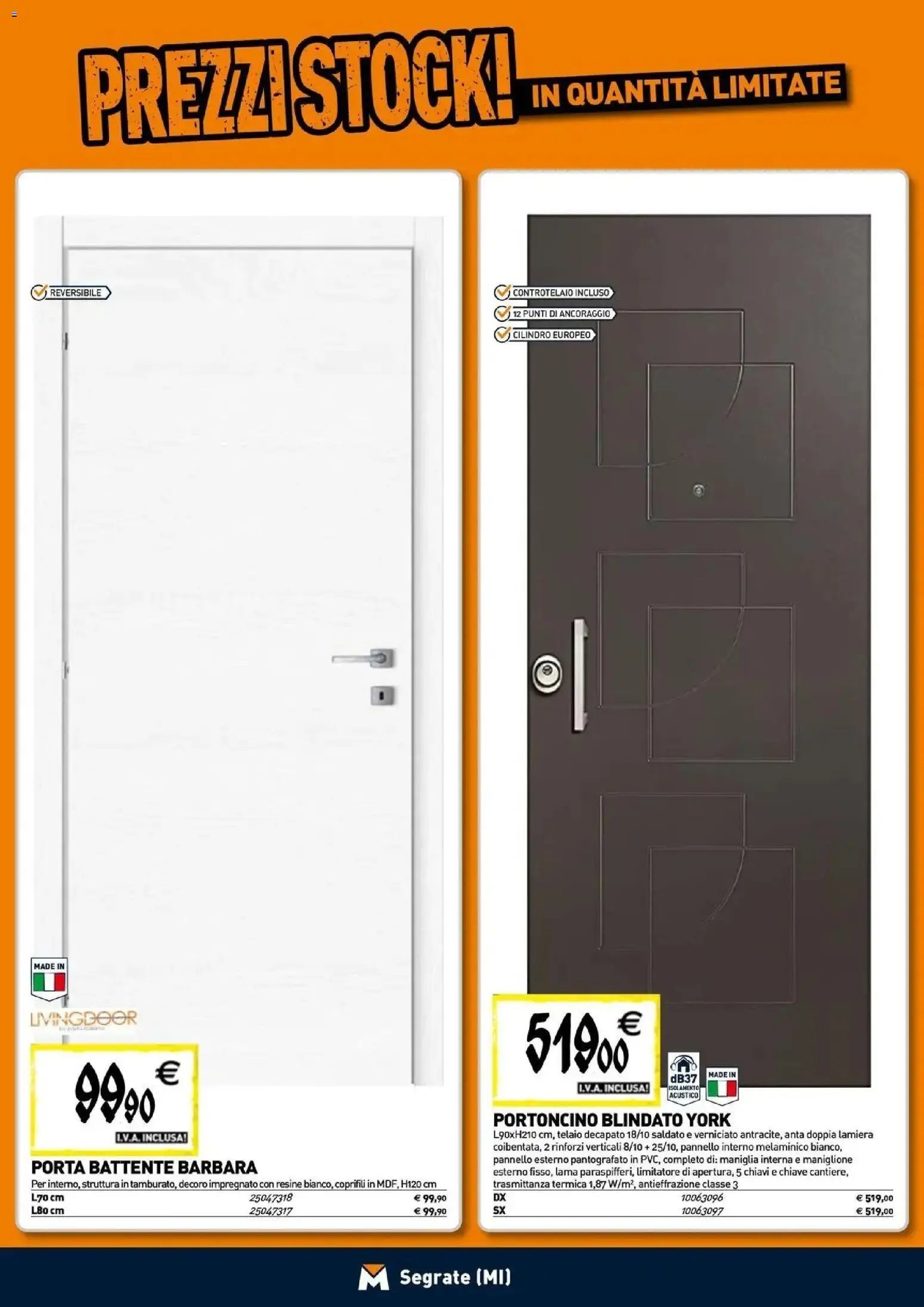 TECNOMAT - Straordinari prezzi stock!