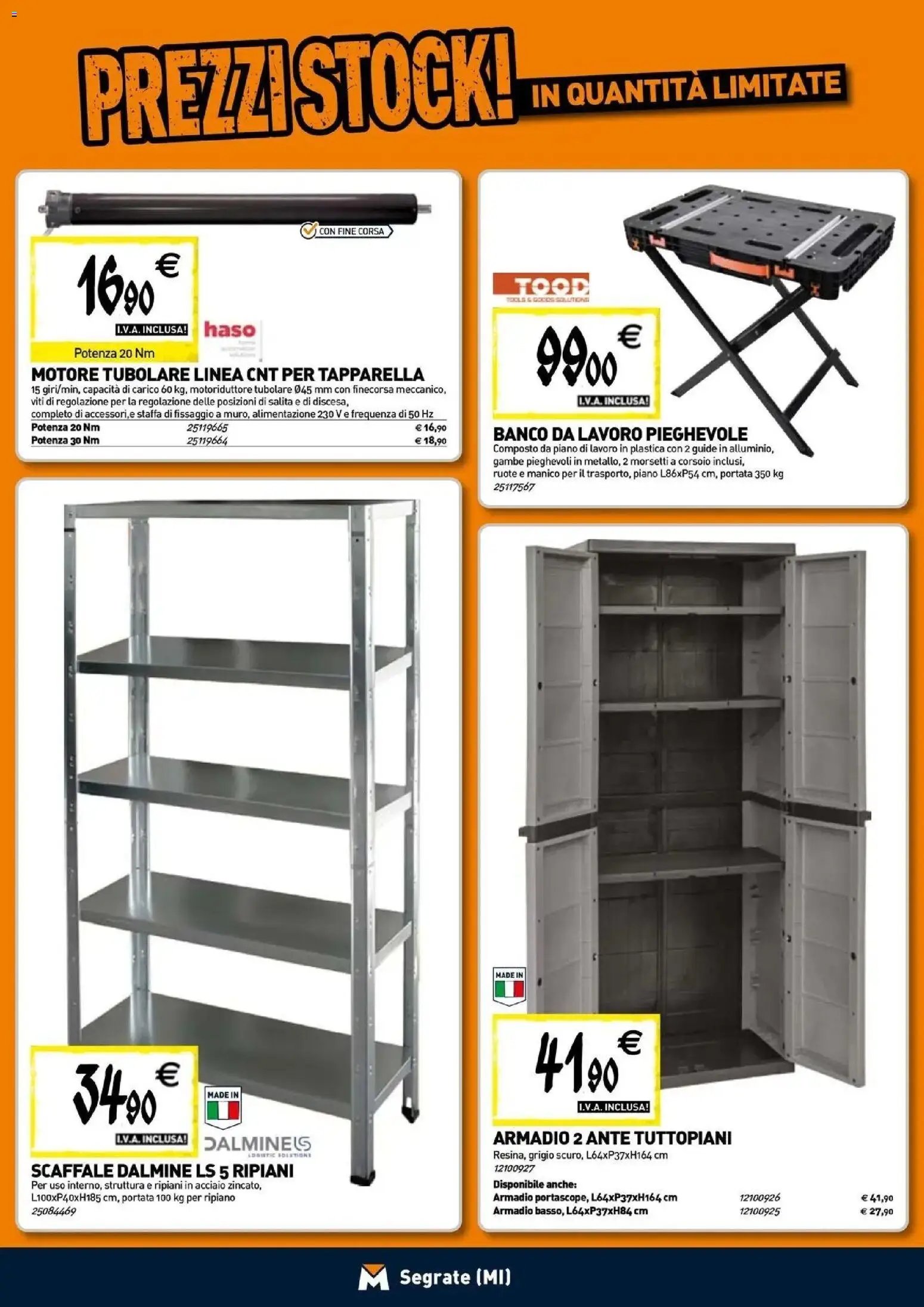 TECNOMAT - Straordinari prezzi stock!