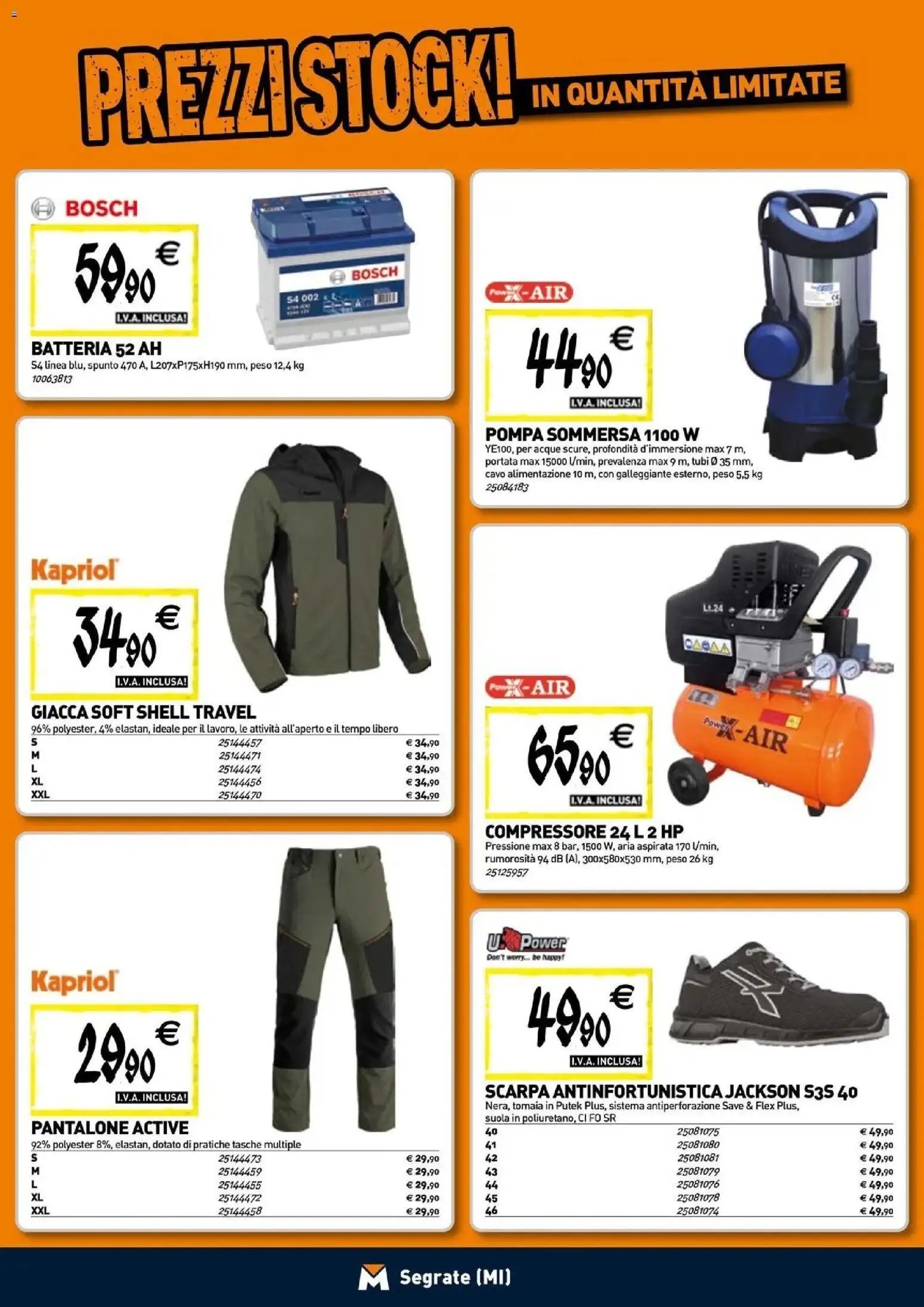 TECNOMAT - Straordinari prezzi stock!