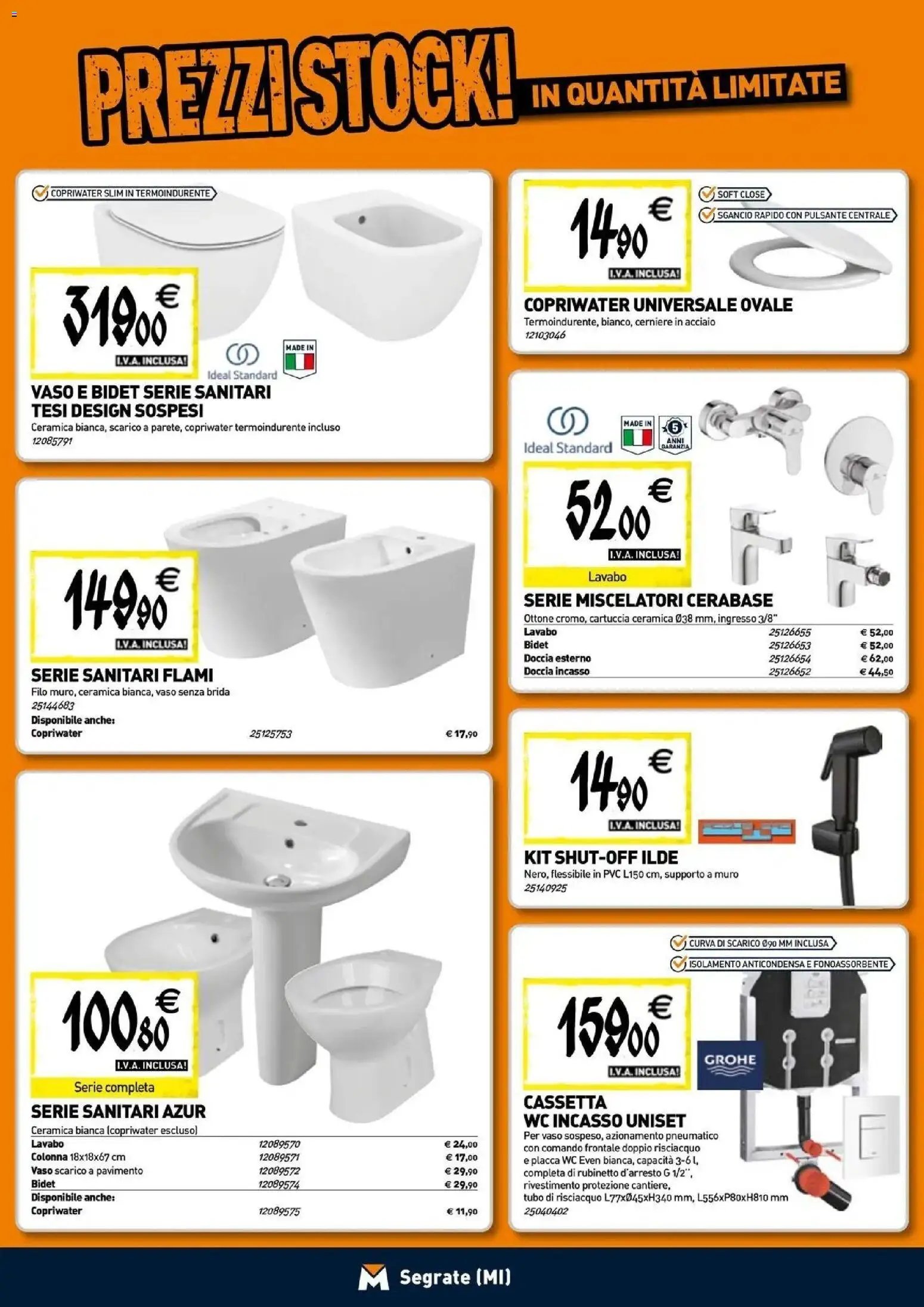 TECNOMAT - Straordinari prezzi stock!