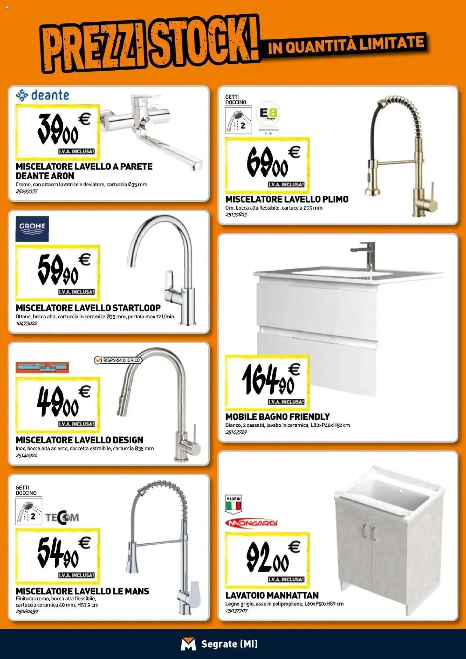 TECNOMAT - Straordinari prezzi stock!