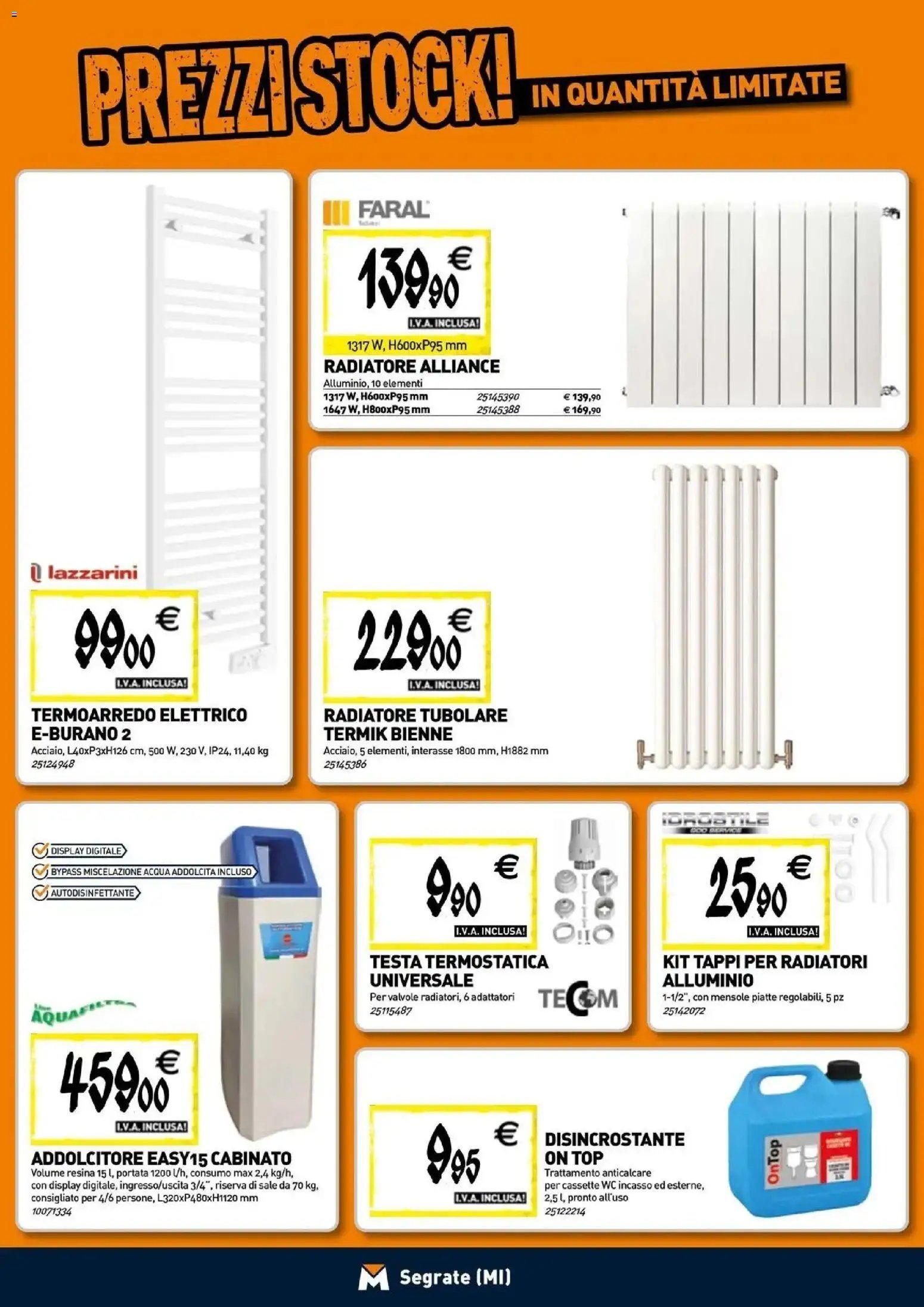 TECNOMAT - Straordinari prezzi stock!