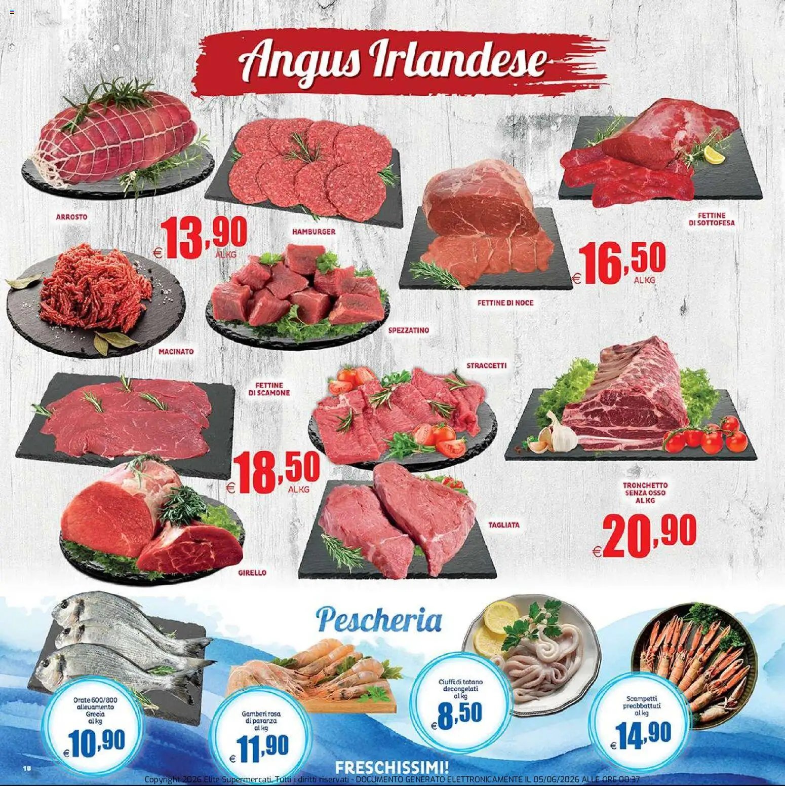 Elite Supermercati volantino Perugia, Ascoli Piceno