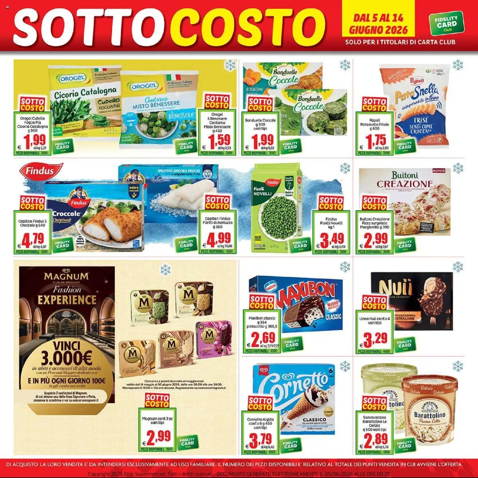 Elite Supermercati volantino Perugia, Ascoli Piceno