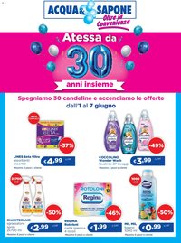 Acqua e Sapone volantino Atessa 30 anni insieme (2026-06-01 - 2026-06-07)