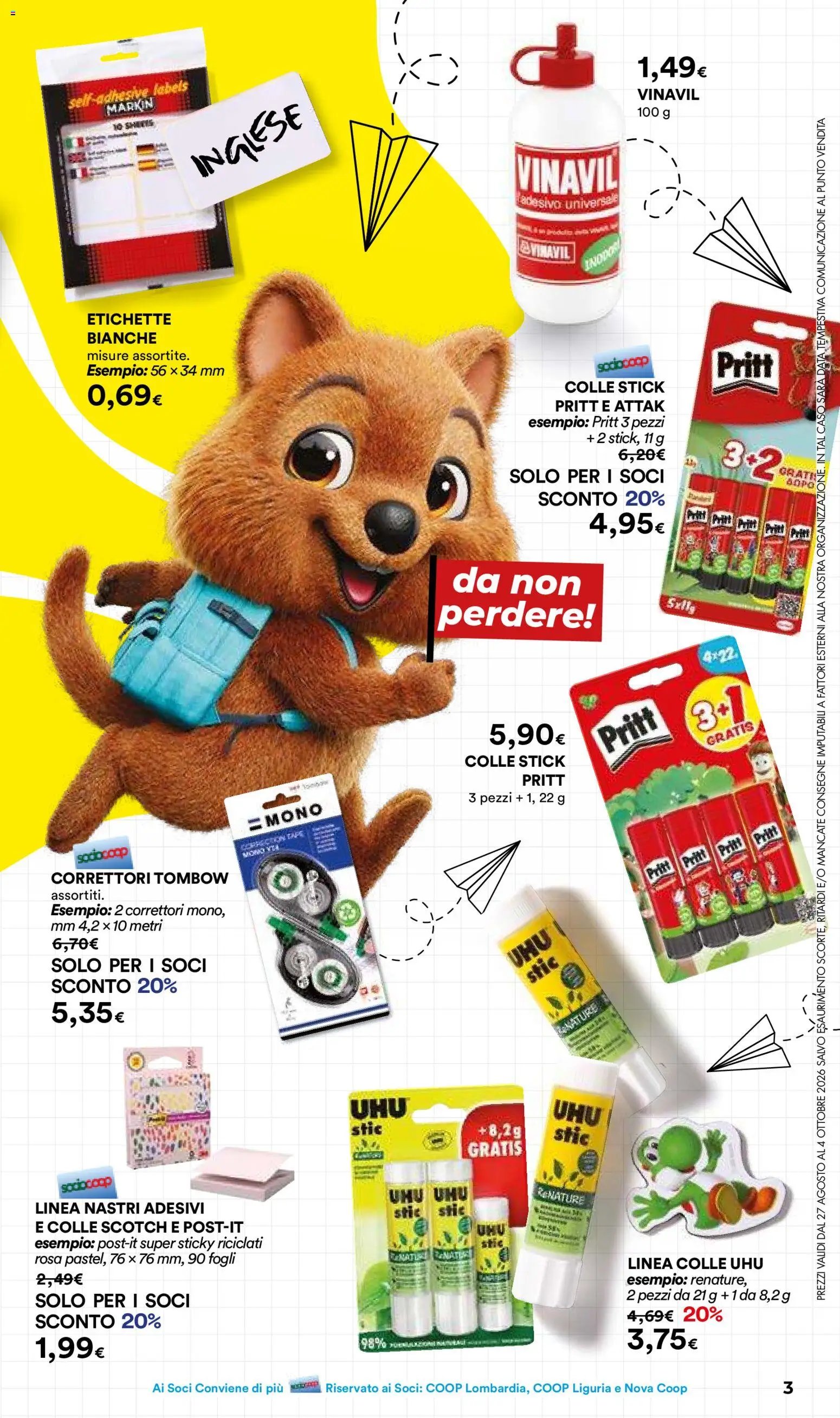 Ipercoop volantino Scuola Lombardia