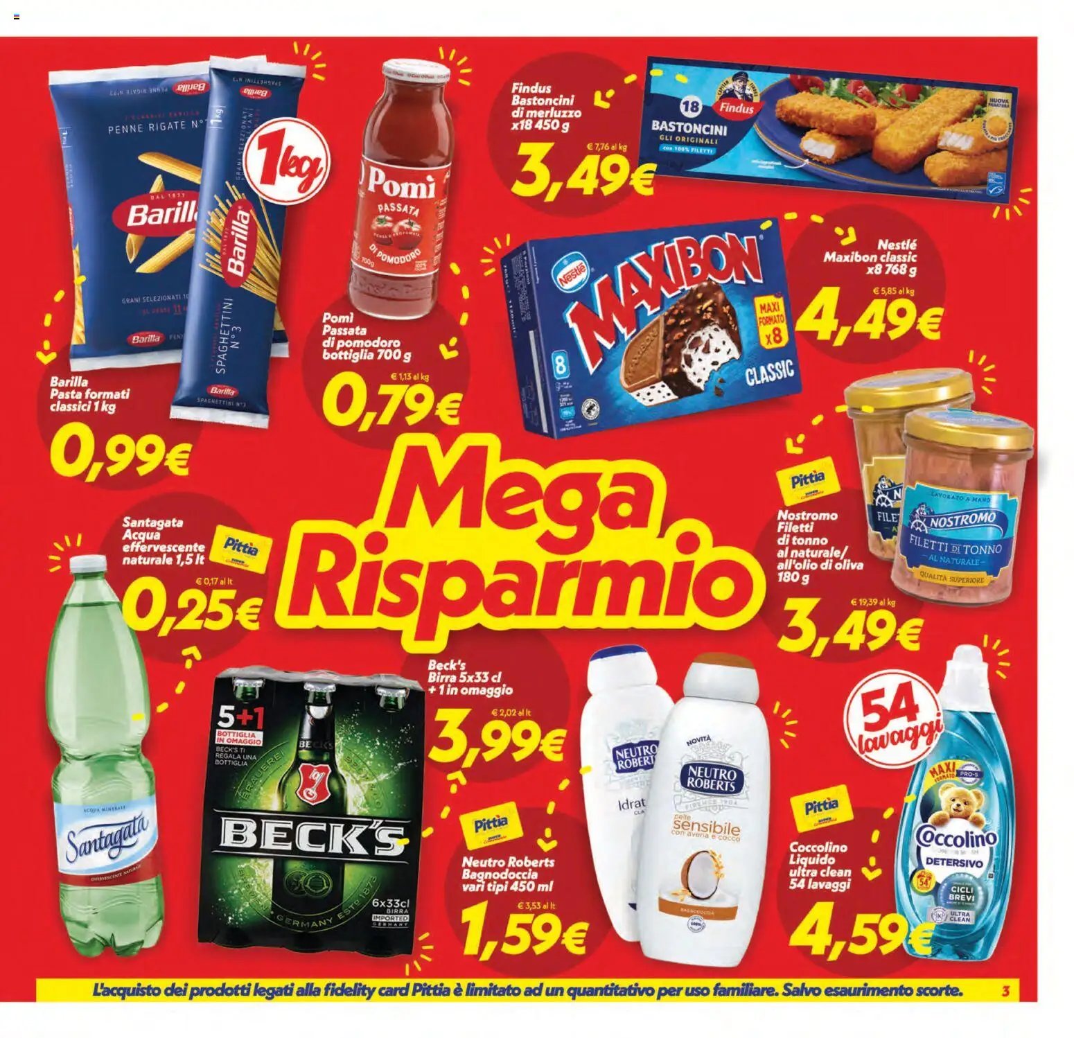 SuperConveniente volantino Caltanissetta, San Cataldo, Avola, Lascari, Milazzo, Barcellona