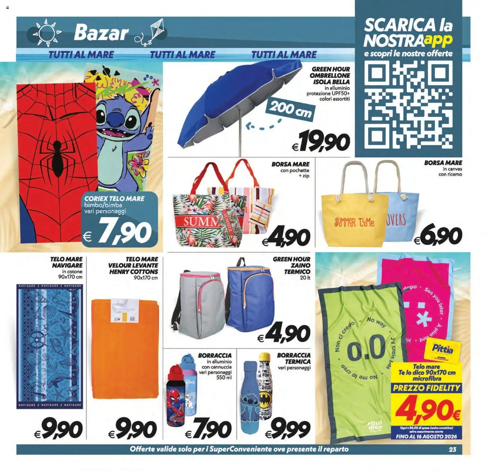 SuperConveniente volantino Caltanissetta, San Cataldo, Avola, Lascari, Milazzo, Barcellona