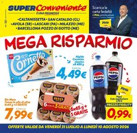 SuperConveniente volantino Caltanissetta, San Cataldo, Avola, Lascari, Milazzo, Barcellona