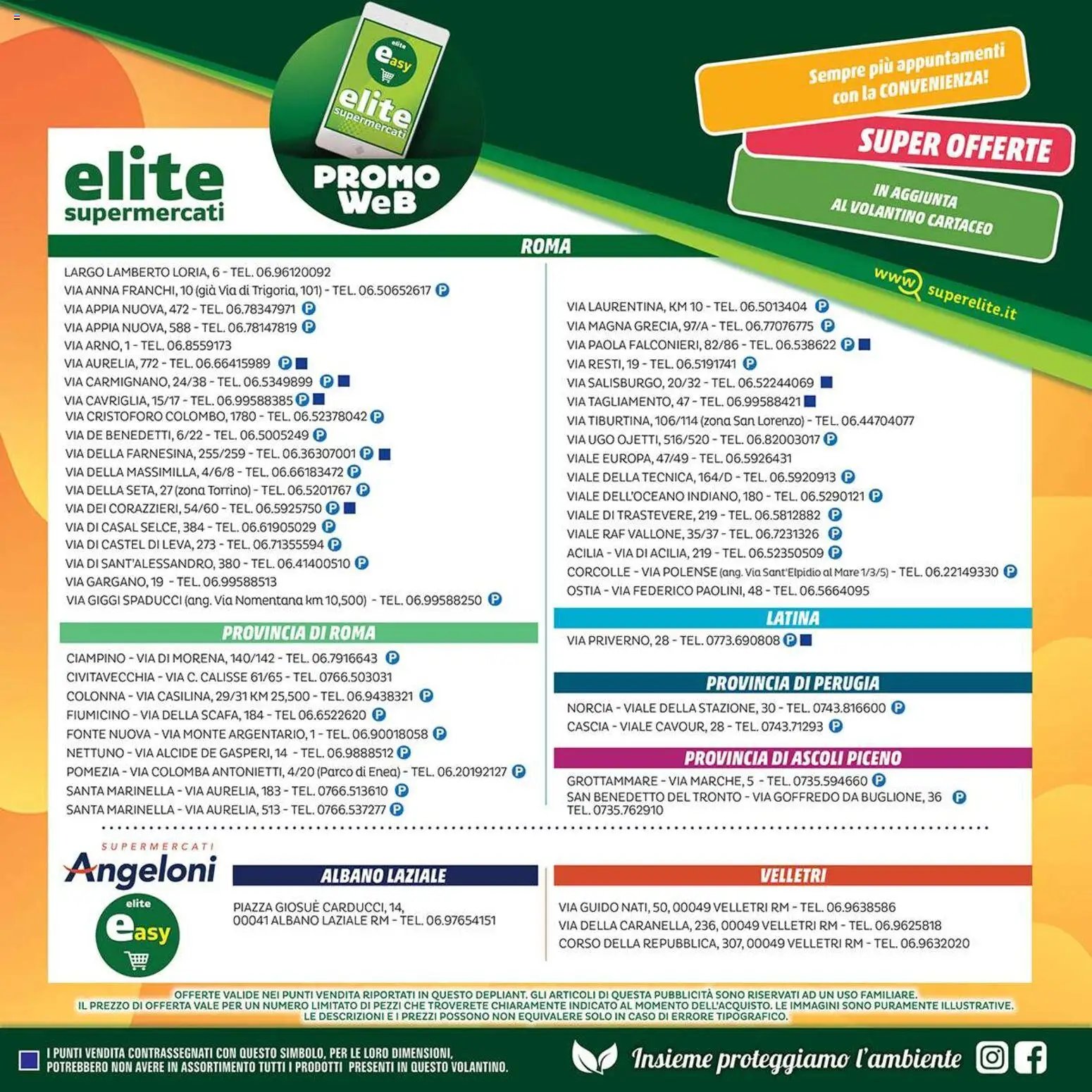 Elite Supermercati volantino Promo Web