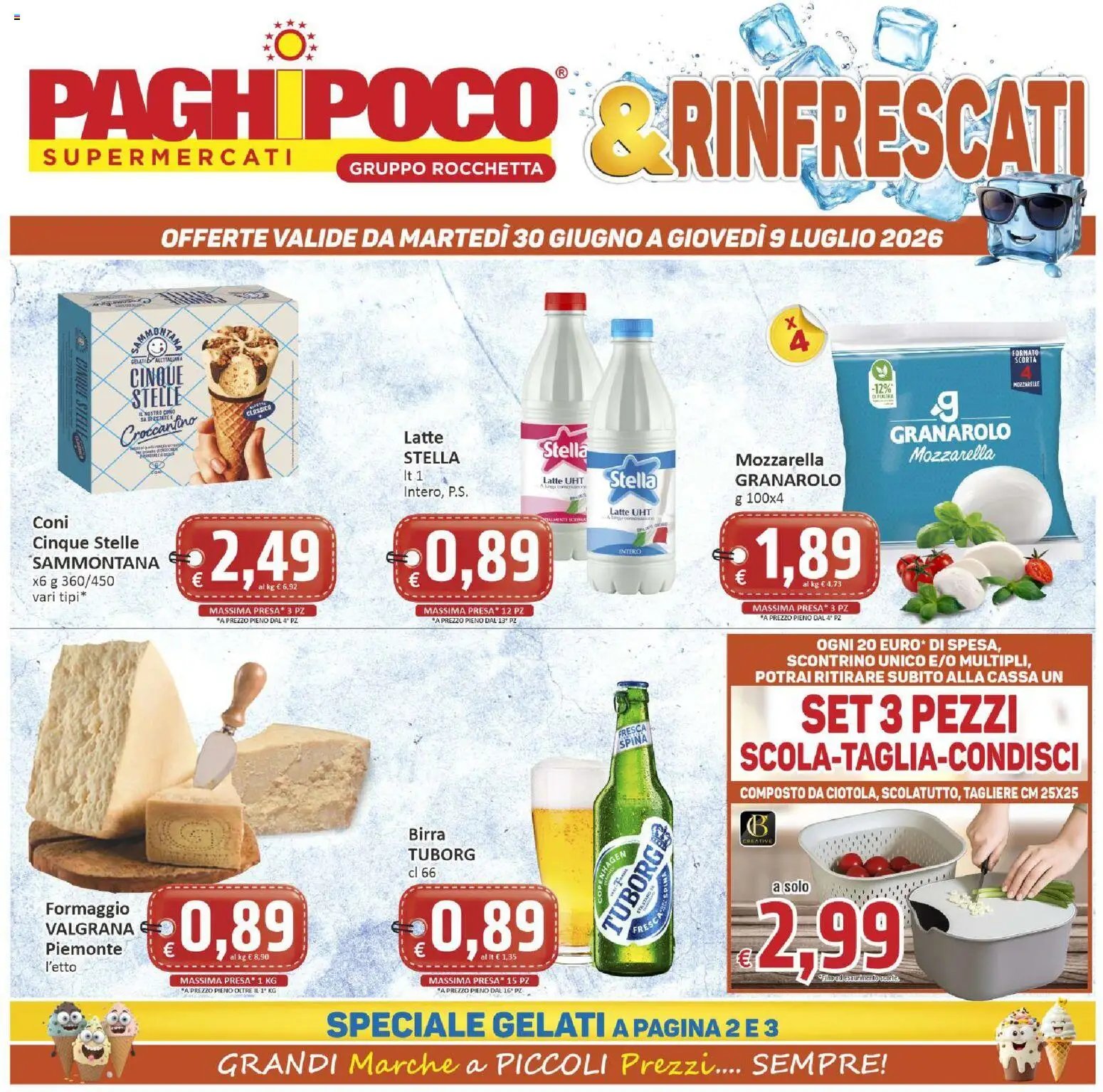 Paghi Poco volantino