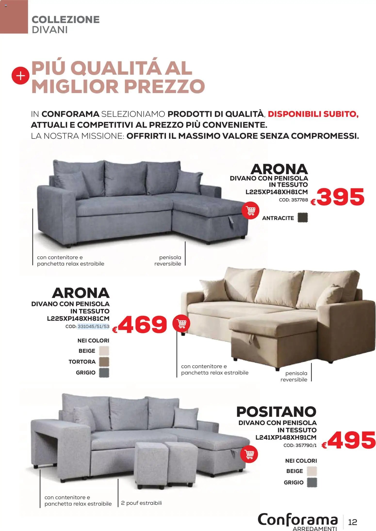 Conforama volantino Arredo