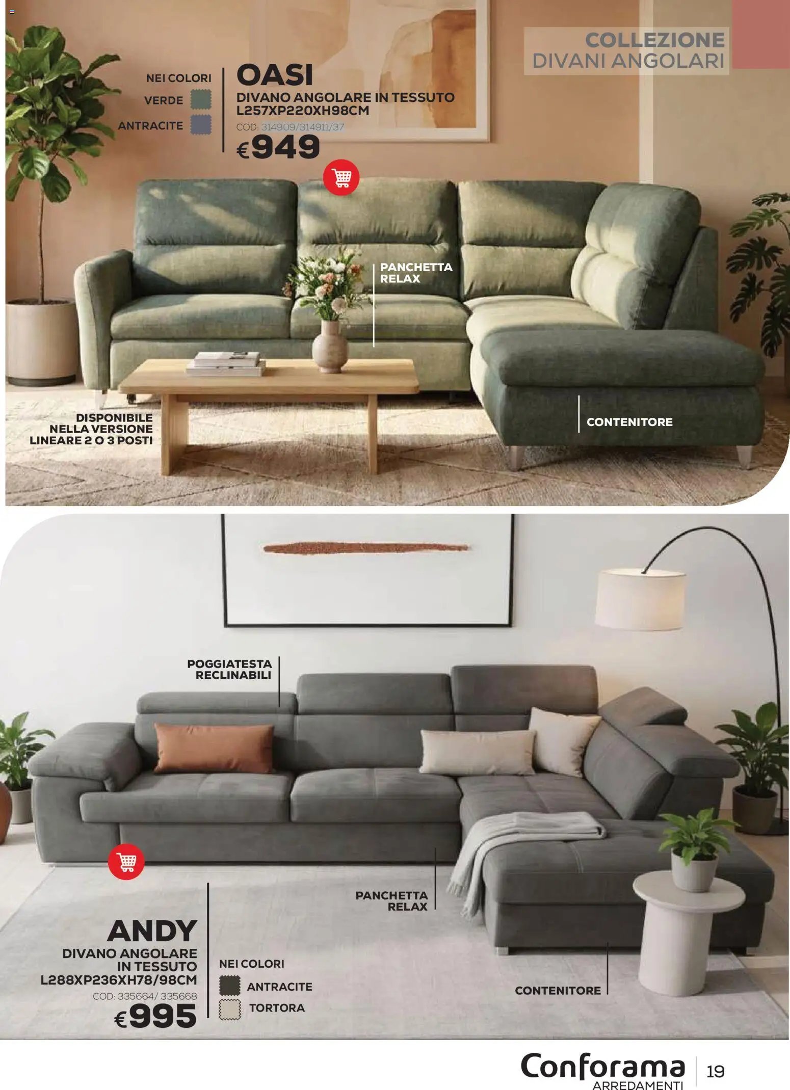 Conforama volantino Arredo