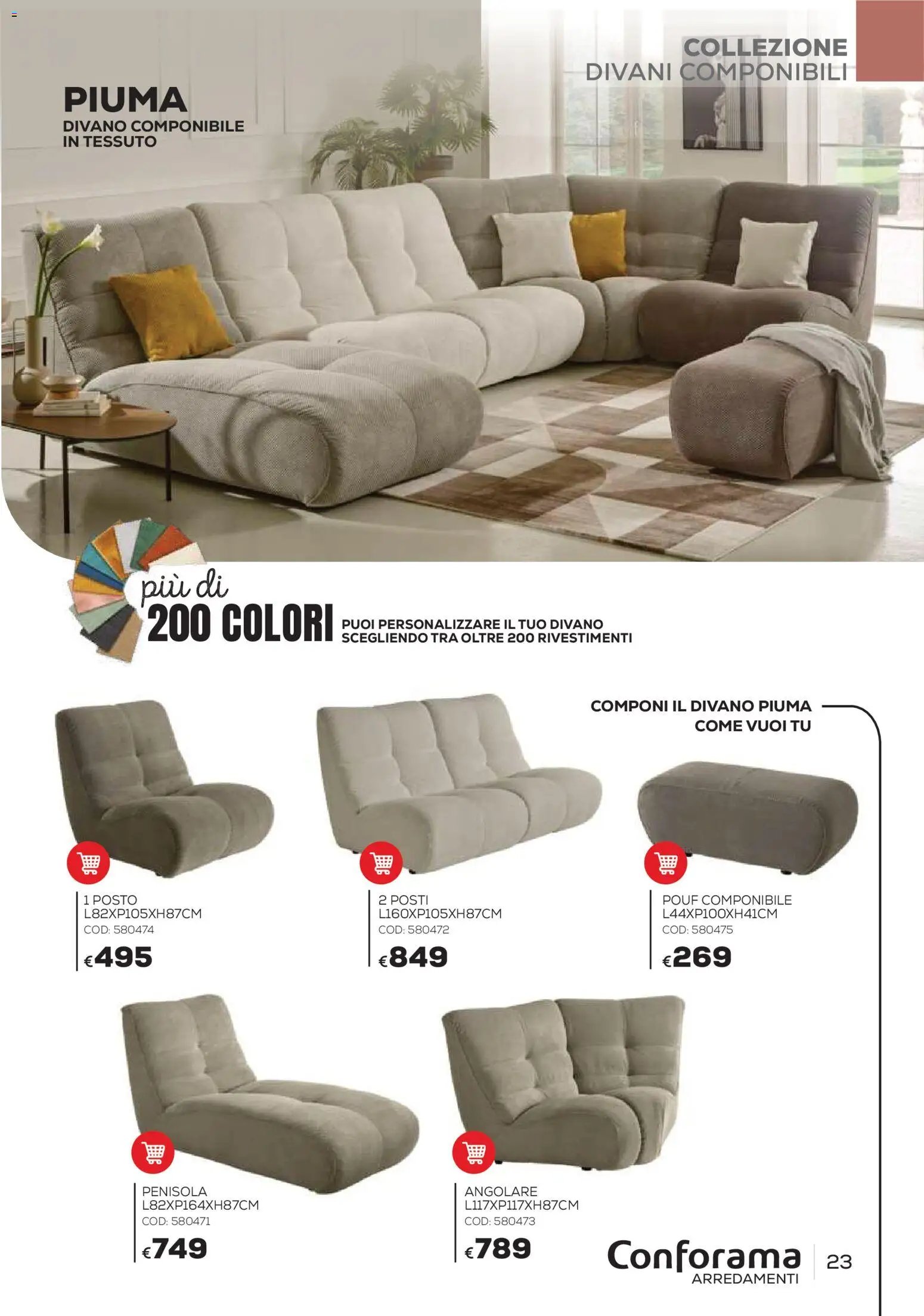 Conforama volantino Arredo