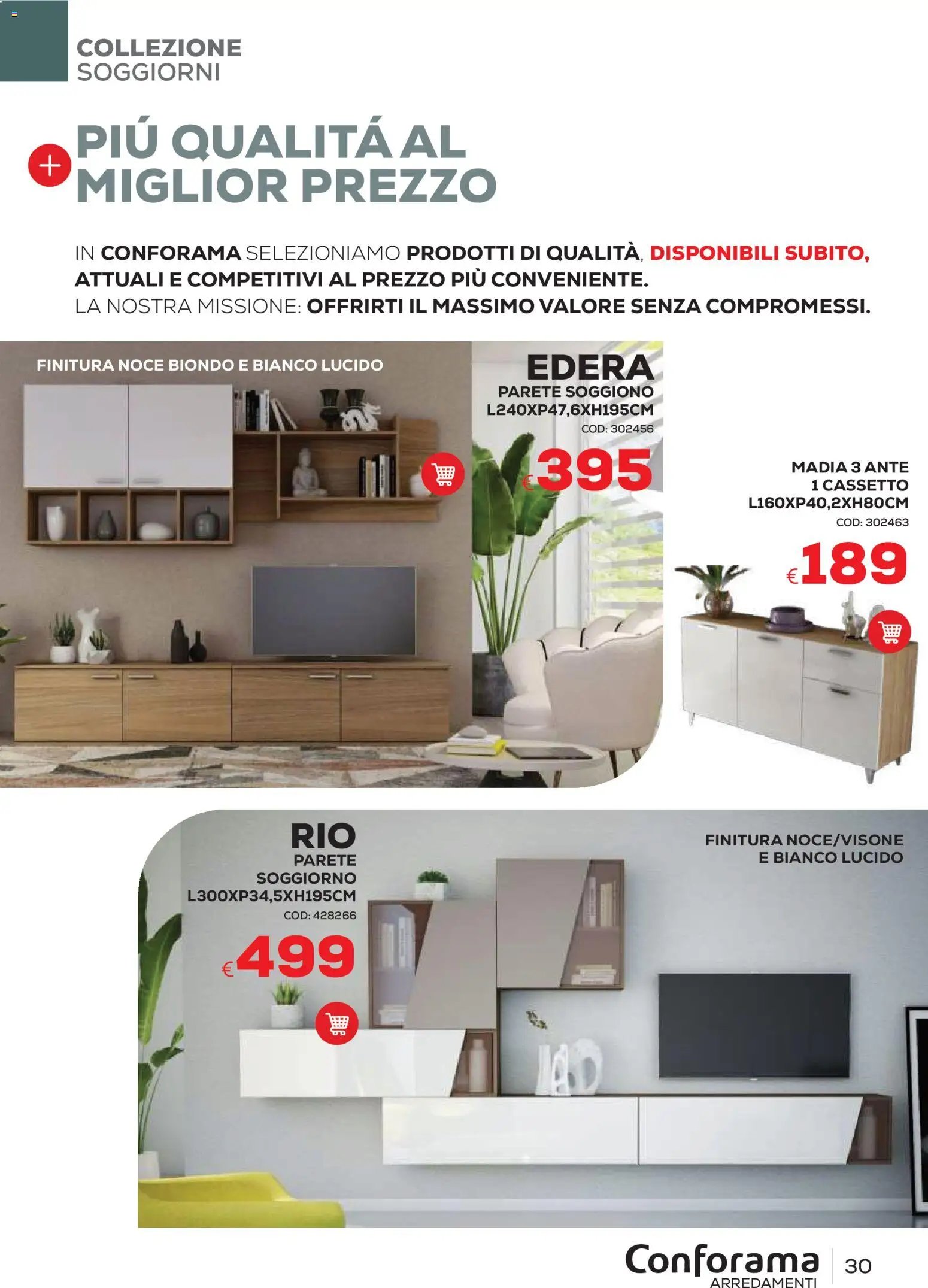 Conforama volantino Arredo