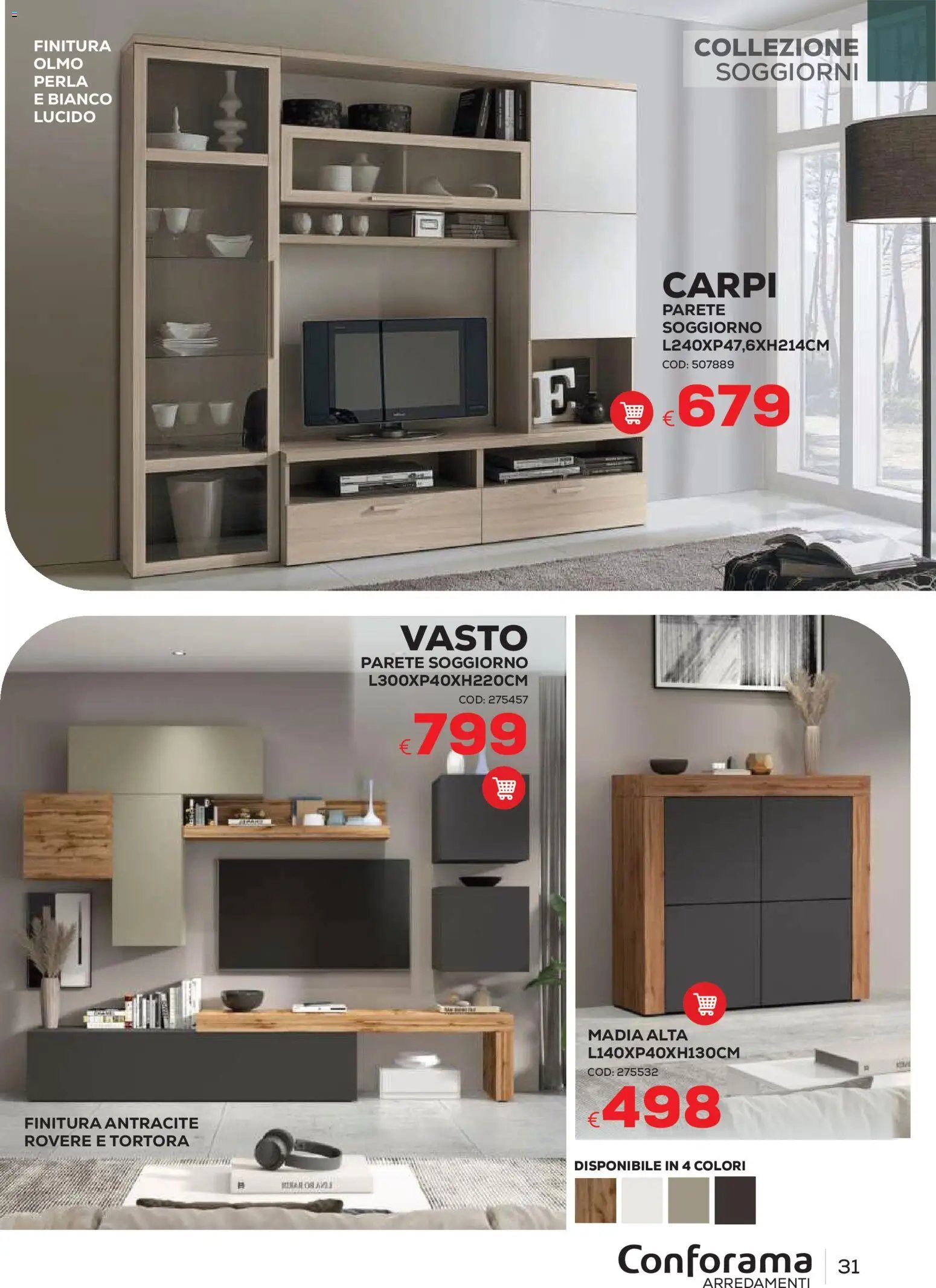 Conforama volantino Arredo
