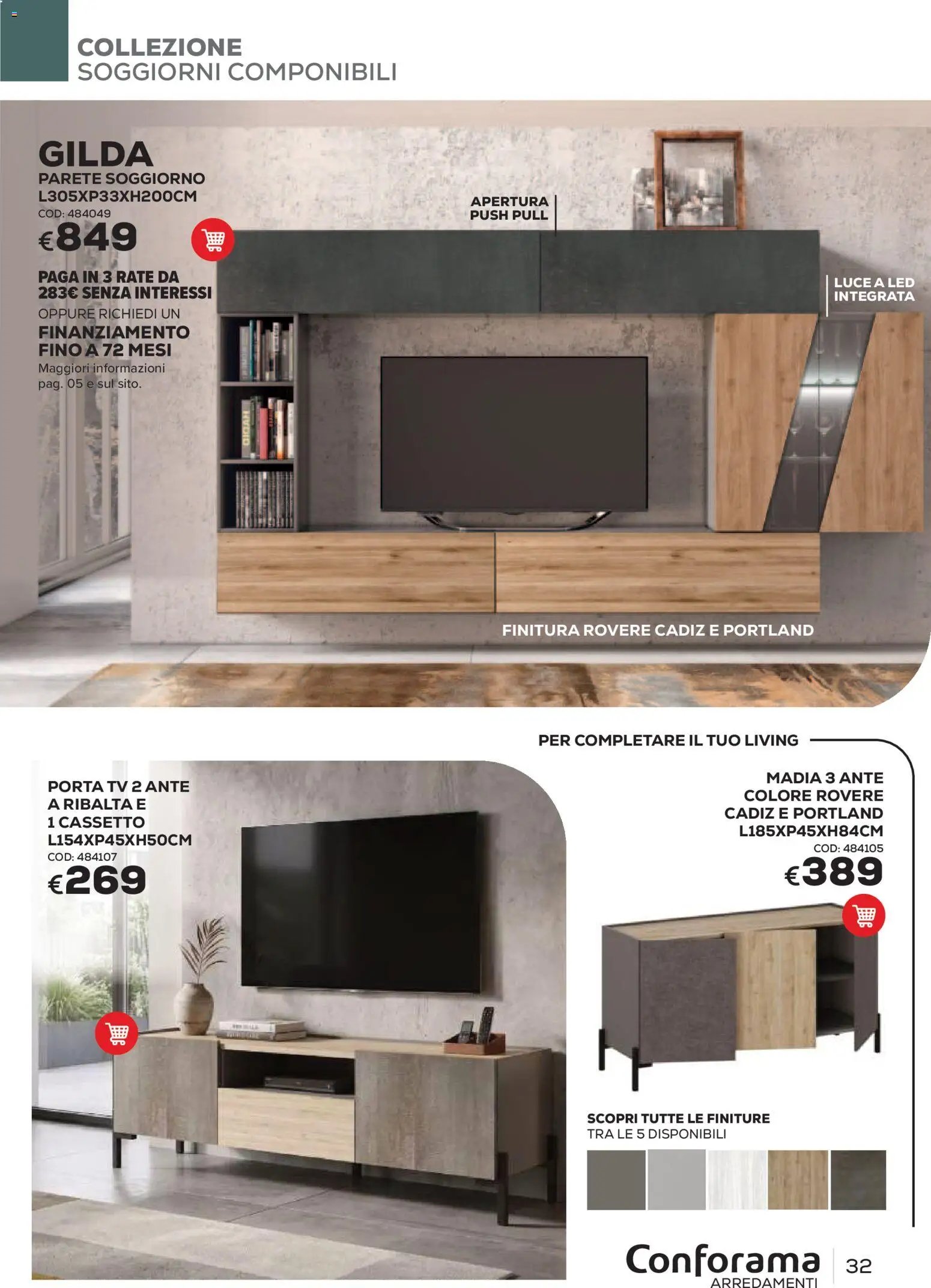 Conforama volantino Arredo
