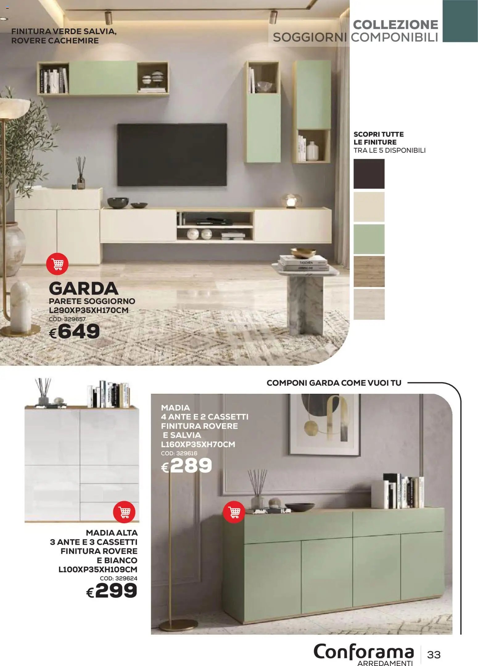 Conforama volantino Arredo