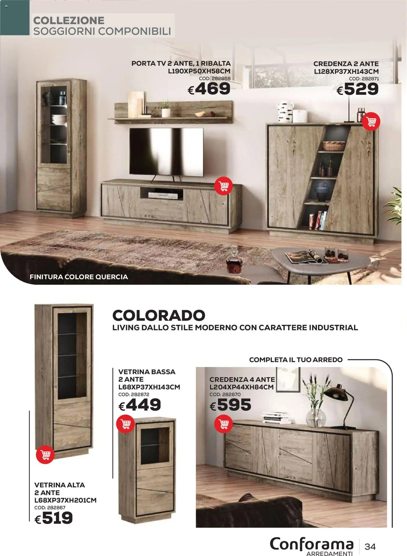 Conforama volantino Arredo
