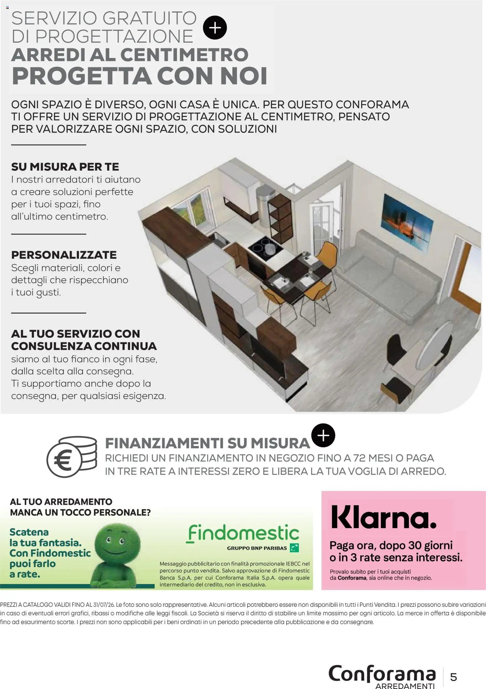 Conforama volantino Arredo