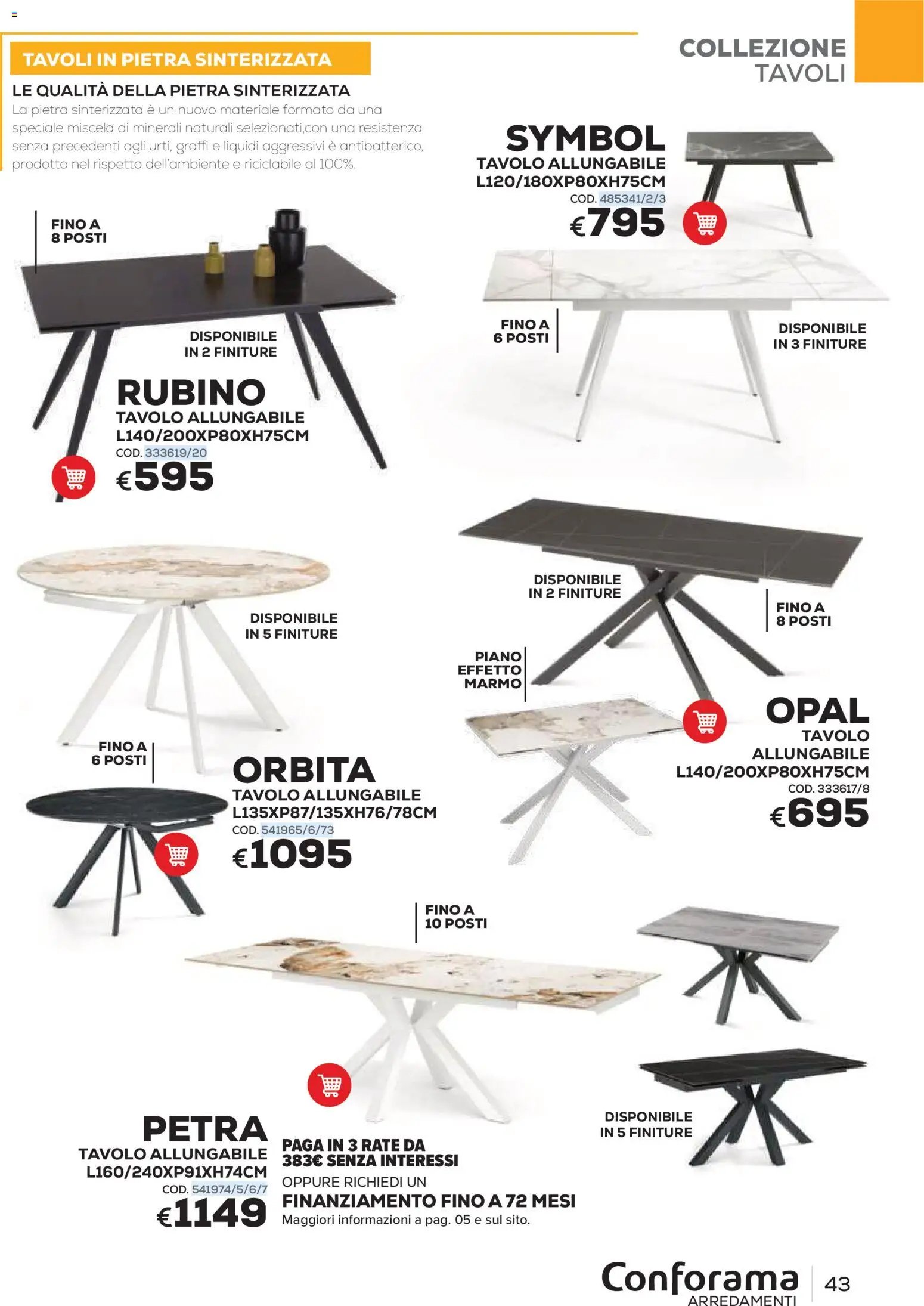 Conforama volantino Arredo