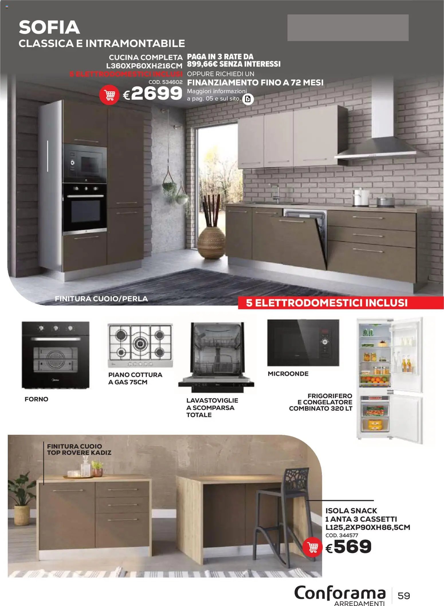 Conforama volantino Arredo