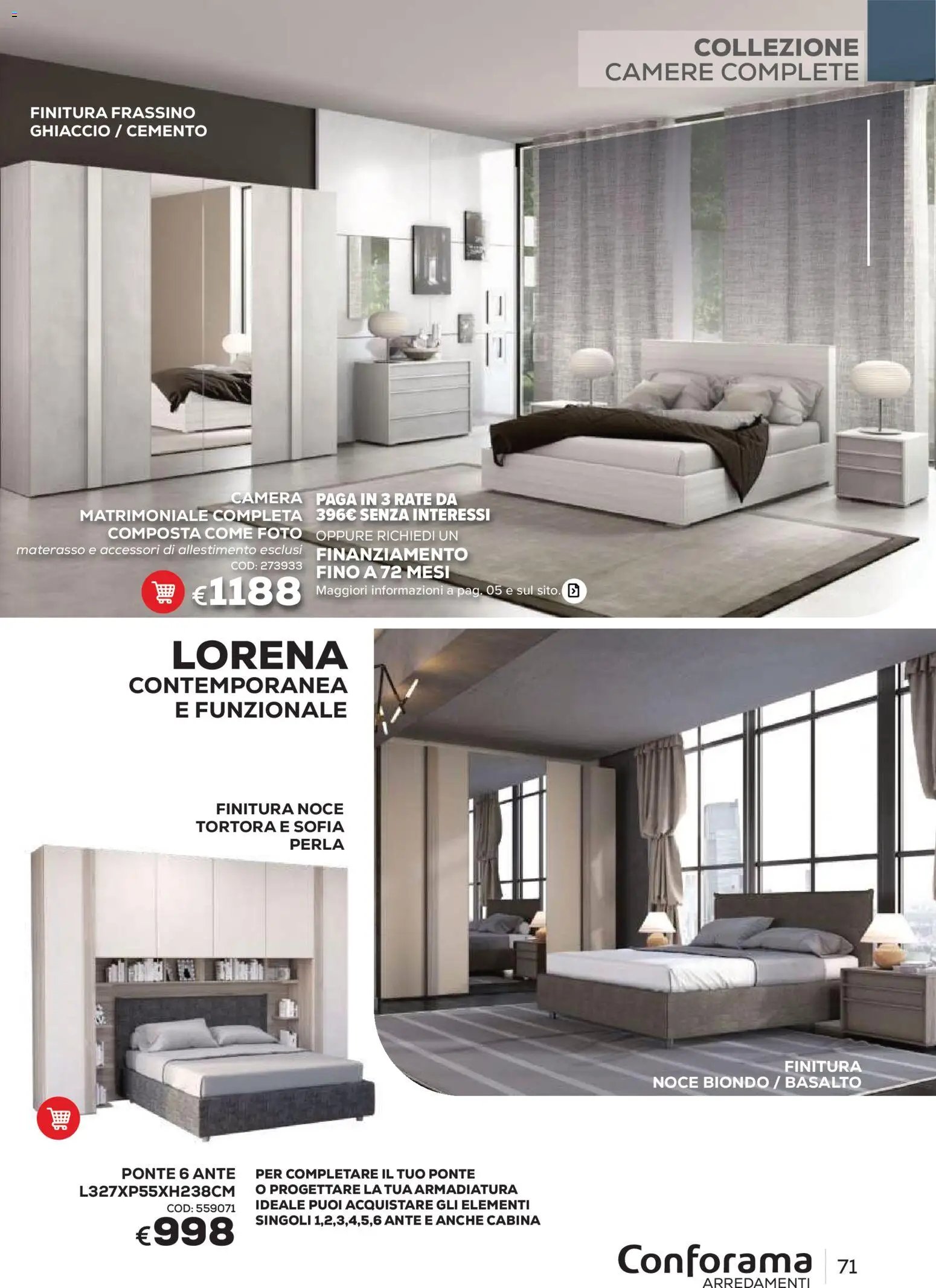 Conforama volantino Arredo
