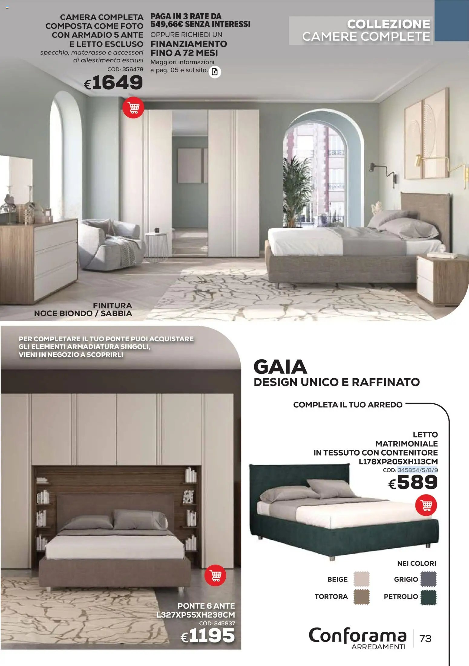 Conforama volantino Arredo