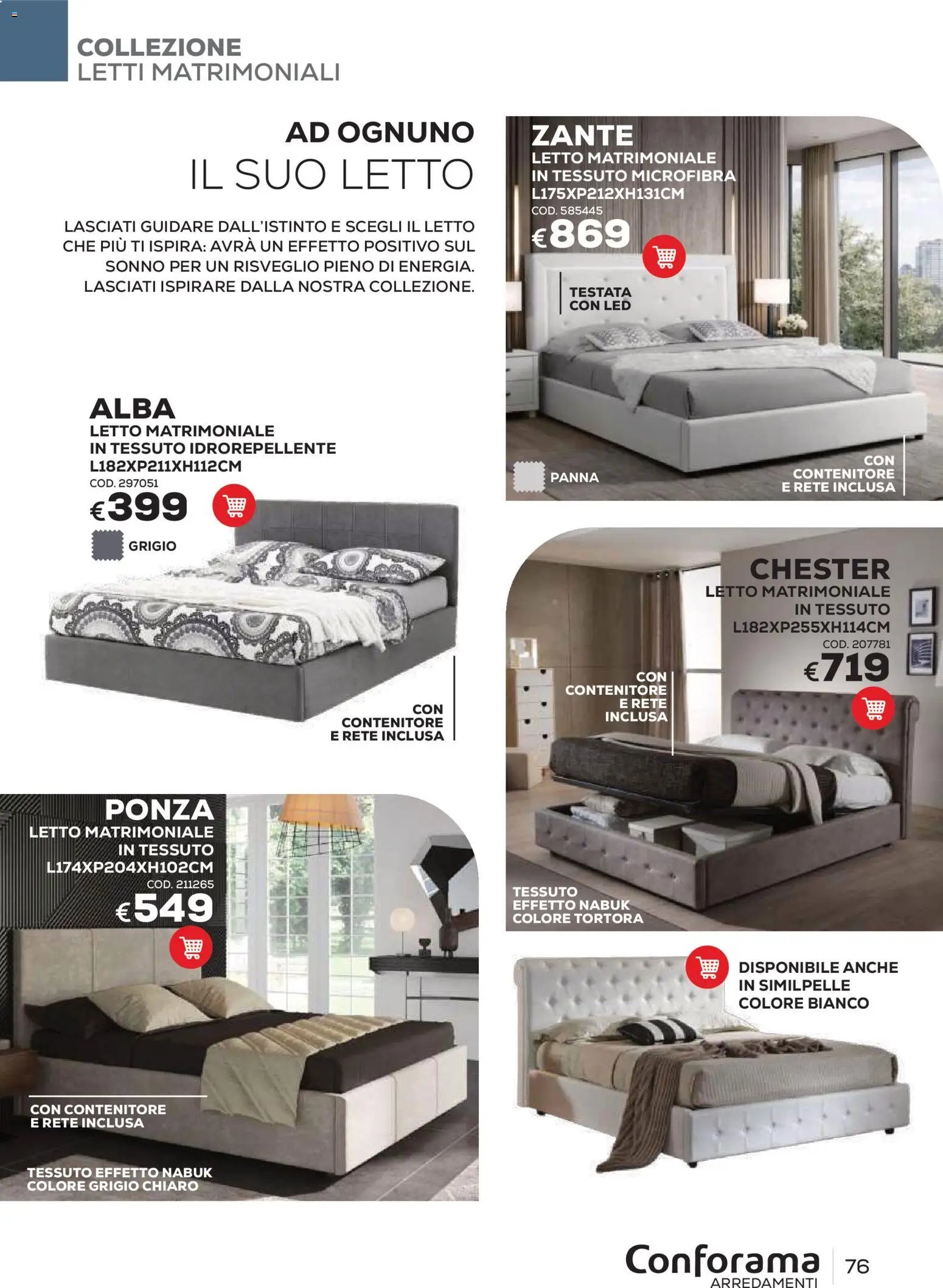 Conforama volantino Arredo