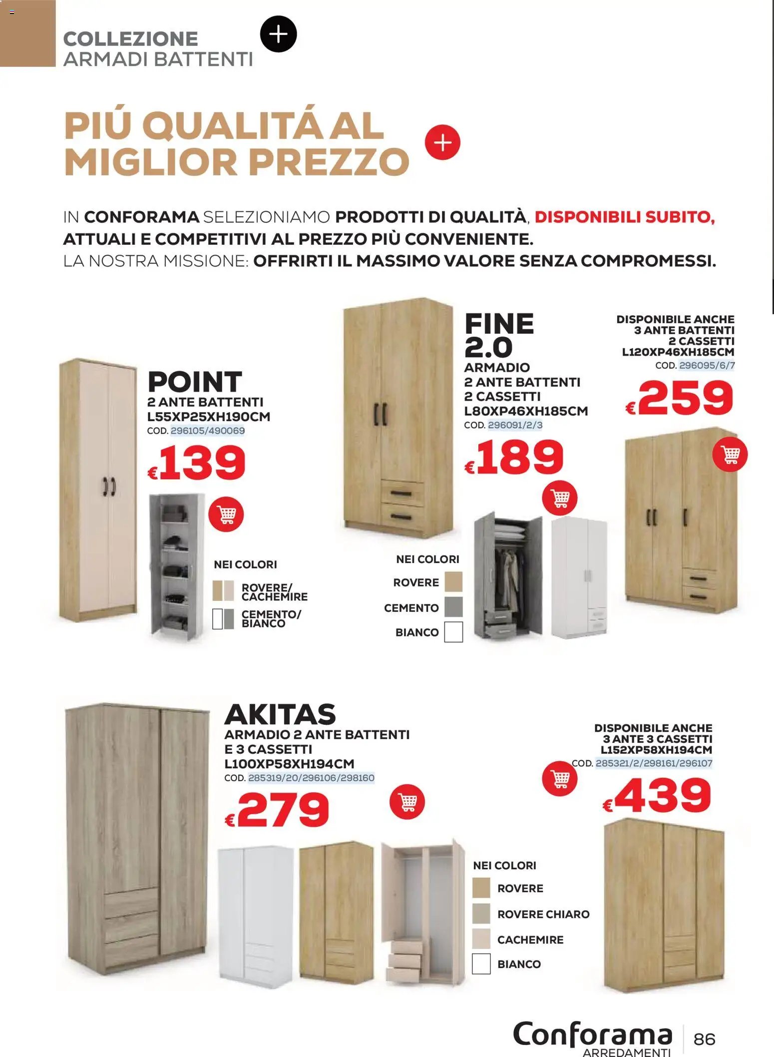 Conforama volantino Arredo