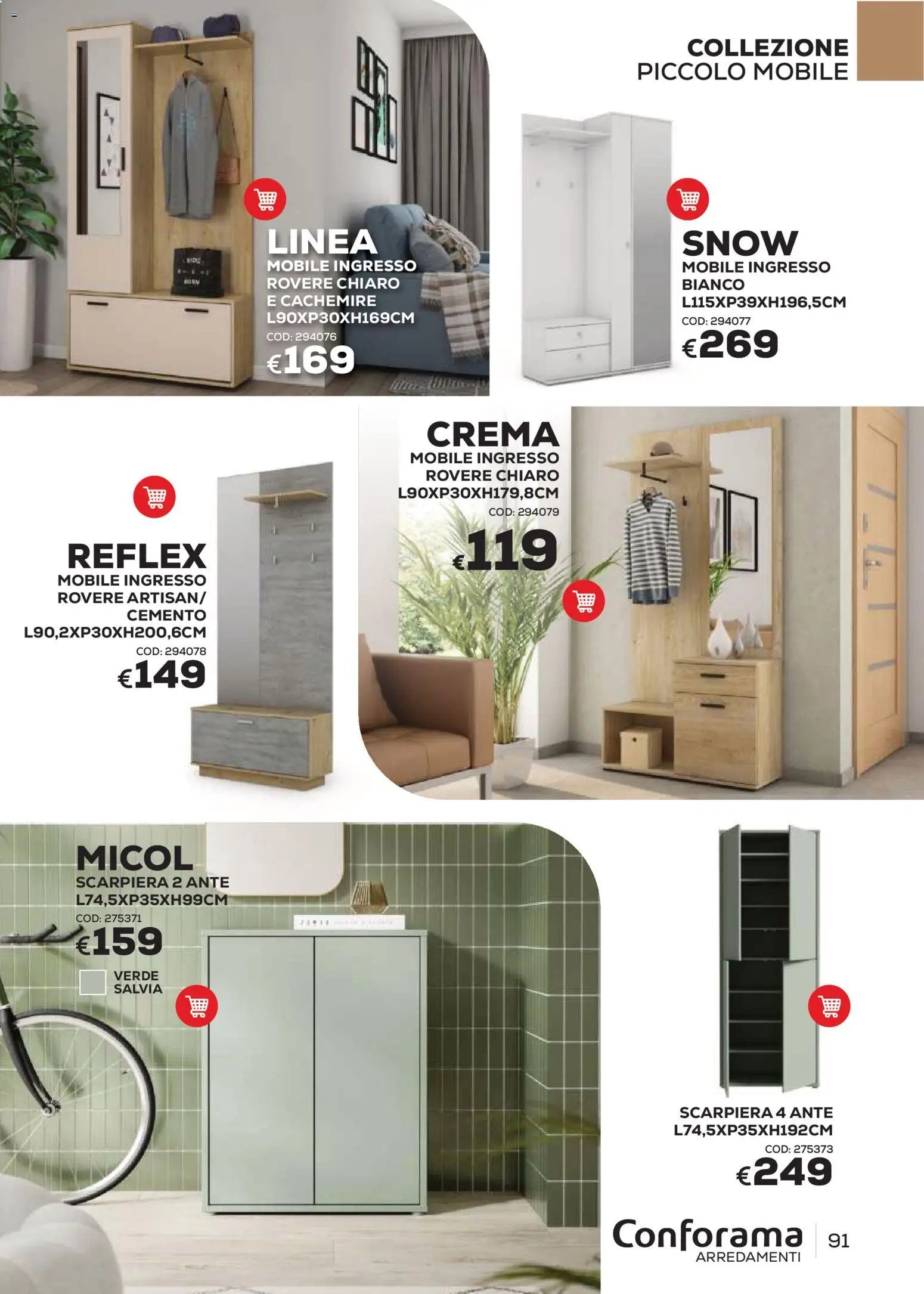Conforama volantino Arredo