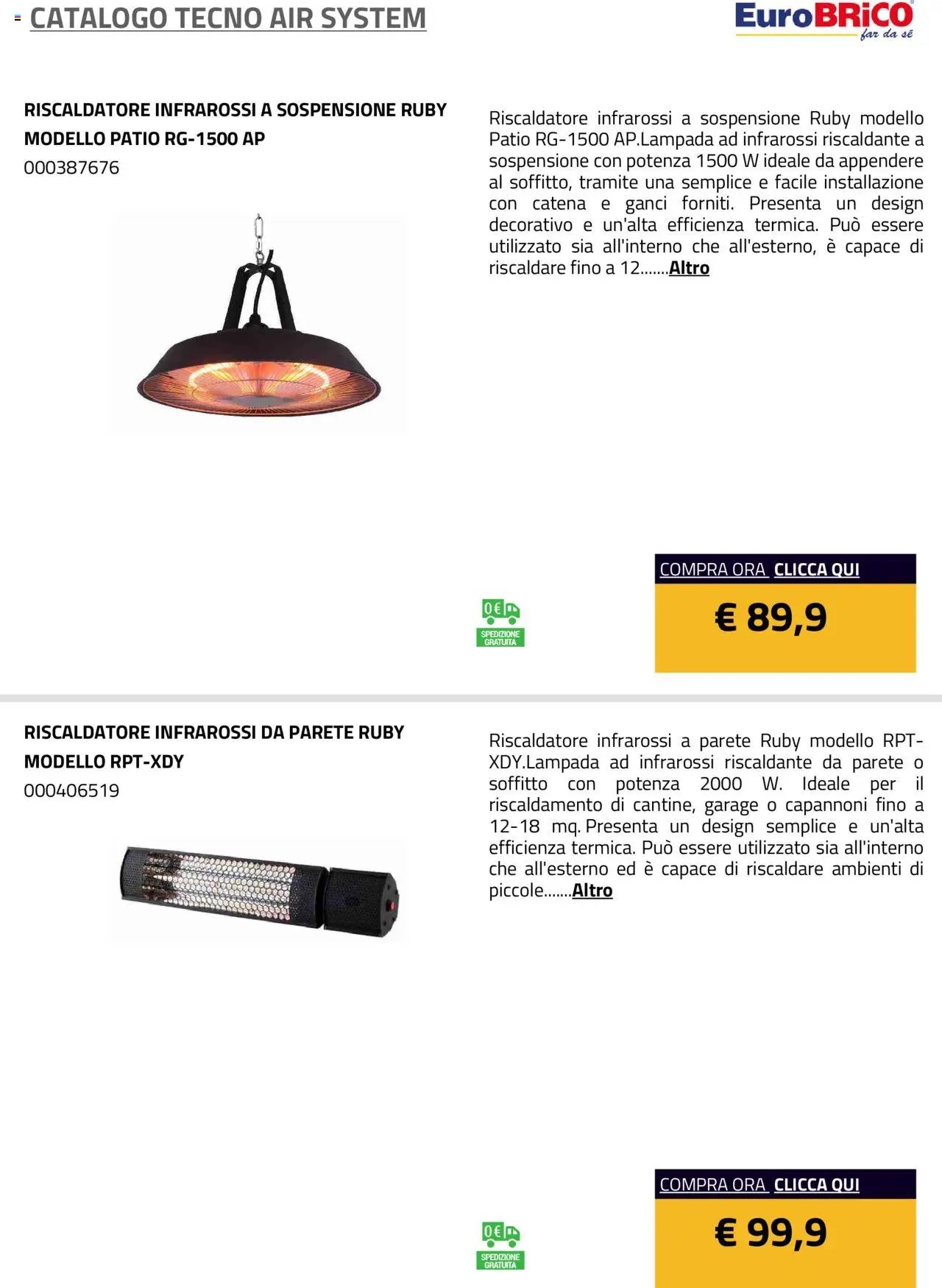 Eurobrico Tecno Air System catalogo
