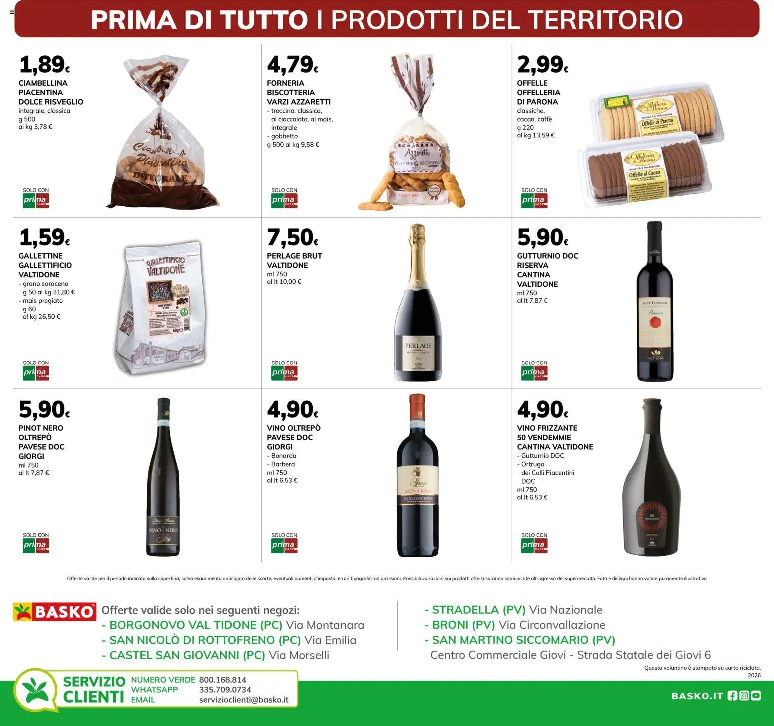 Basko volantino Piacentino