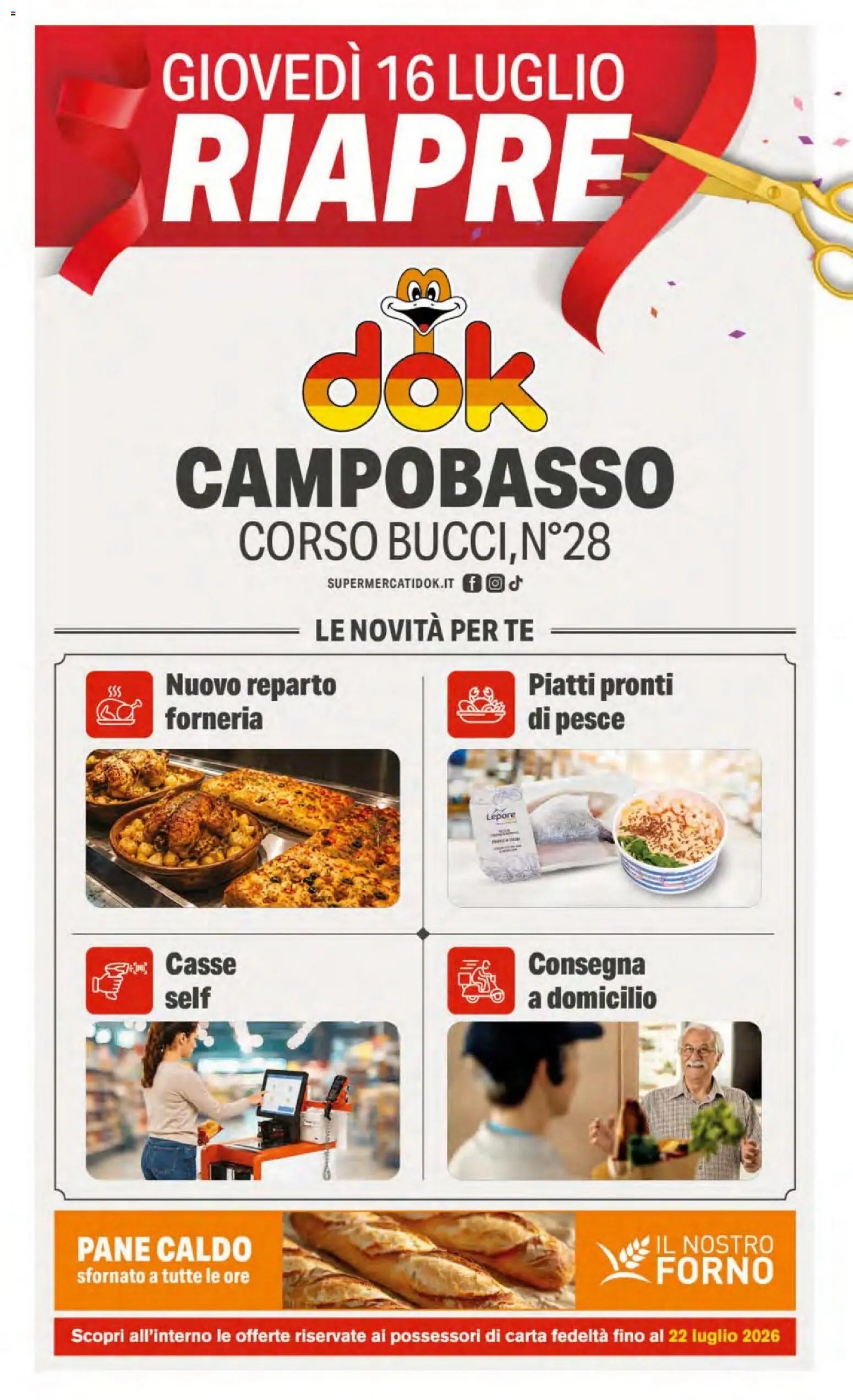 DOK volantino Riapertura Corso Bucci