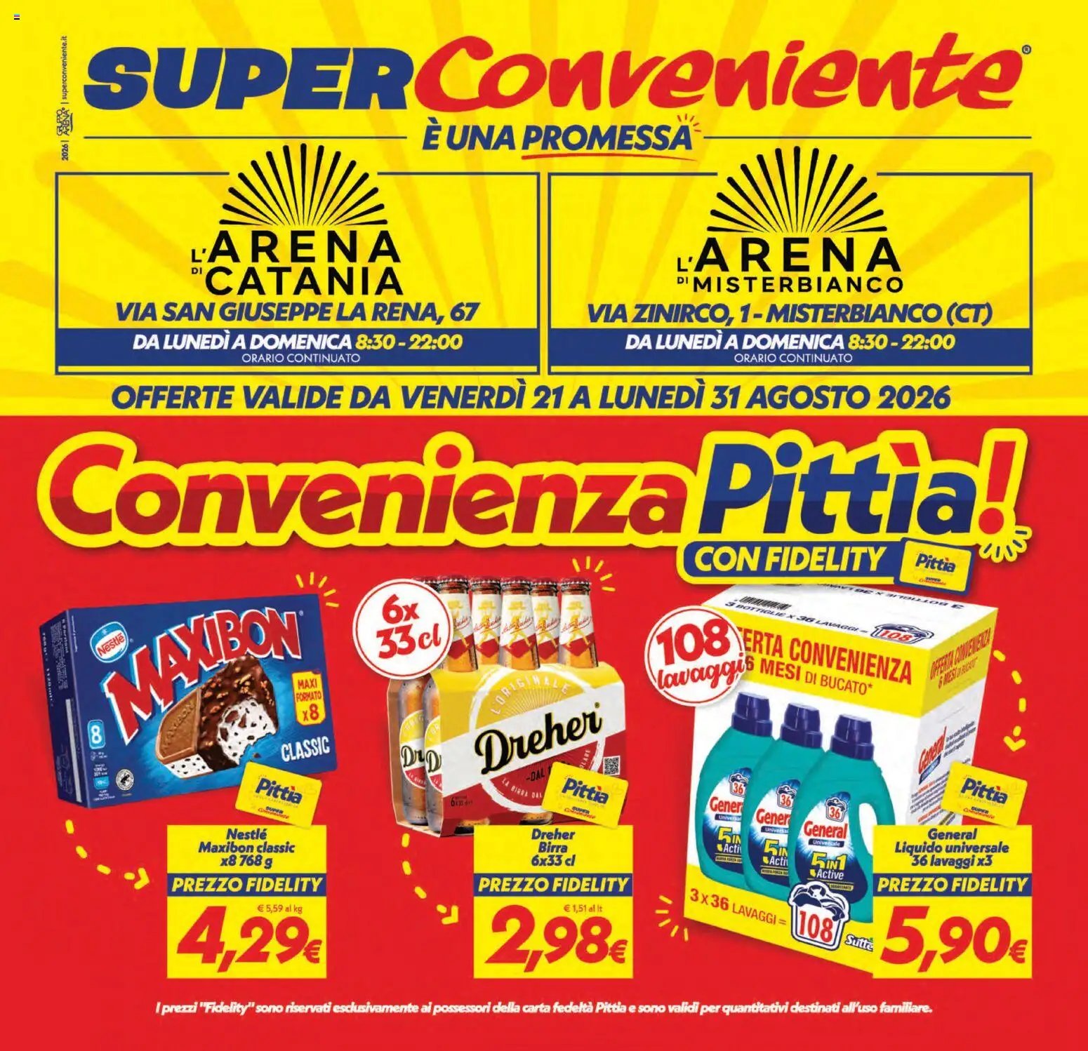 SuperConveniente volantino Catania, Misterbianco