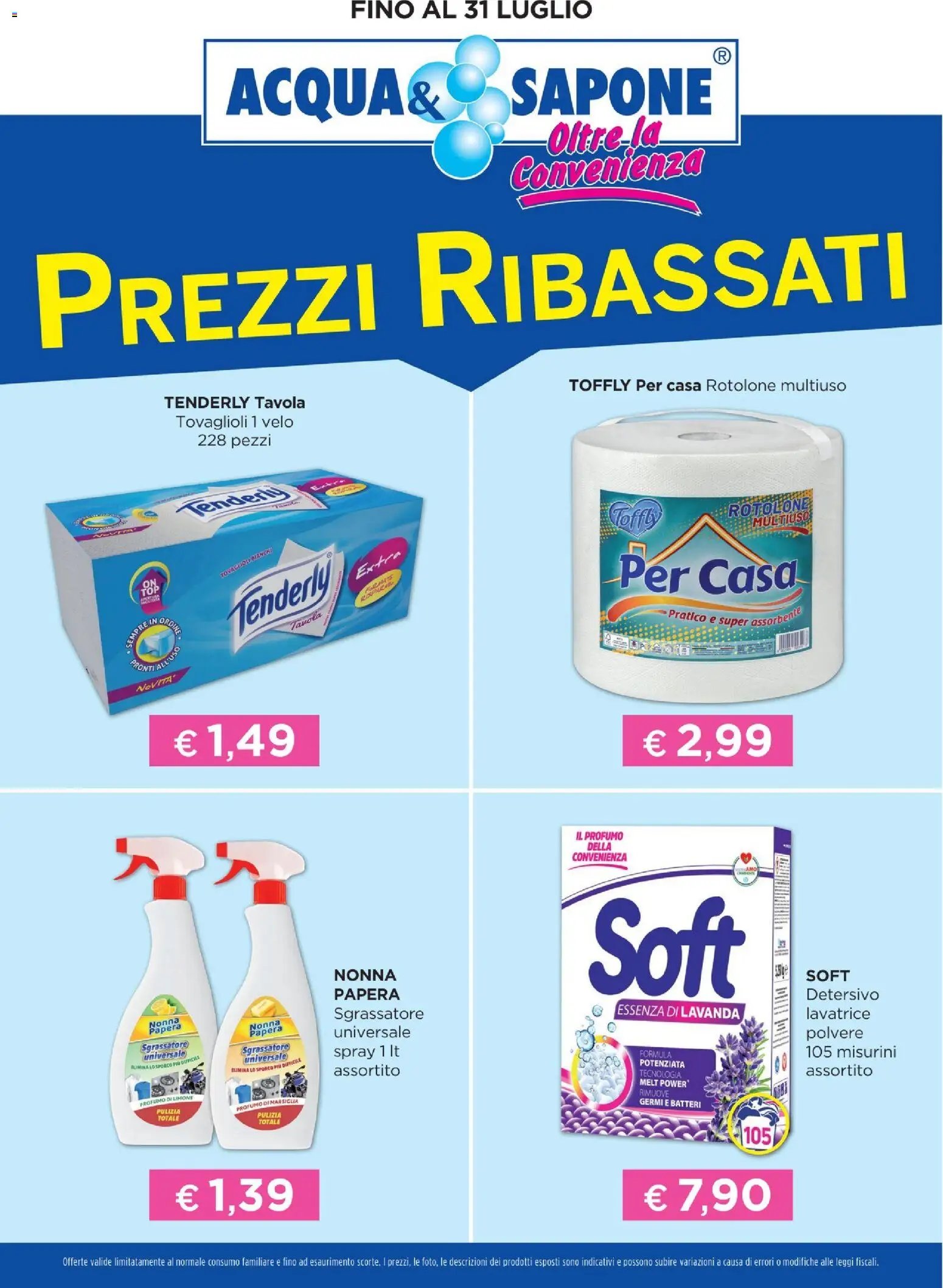 Acqua e Sapone Prezzi Ribassati catalogo (2025-12-15 - 2026-07-31)